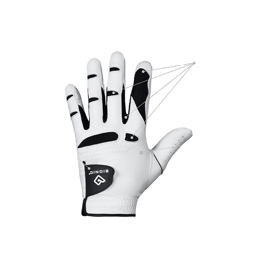 Bionic Men's Left Hand Stable Grip 2.0 Golf Glove - M/L - Black