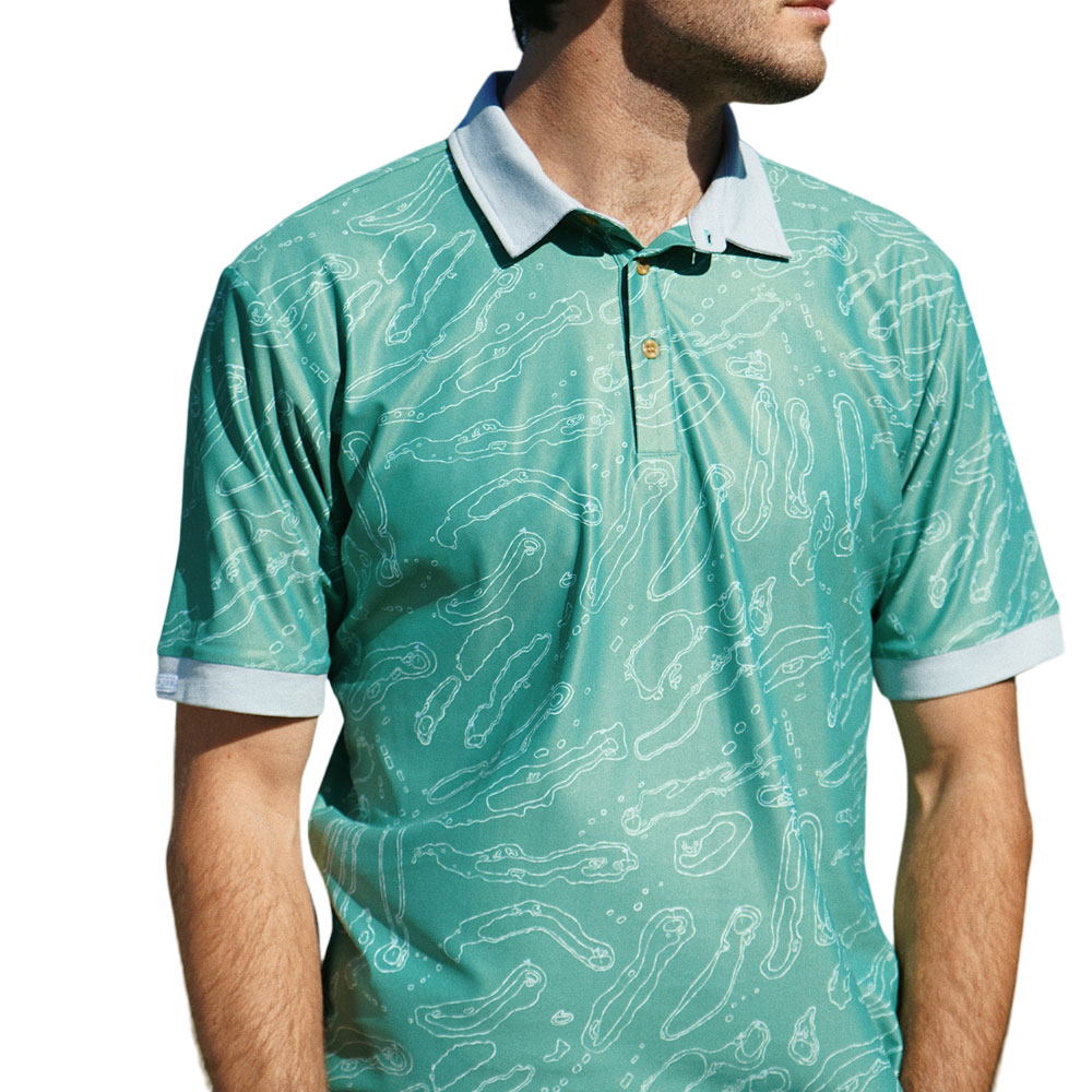 The Charlie Green Monster Men's Short Sleeve Golf Polo Shirt