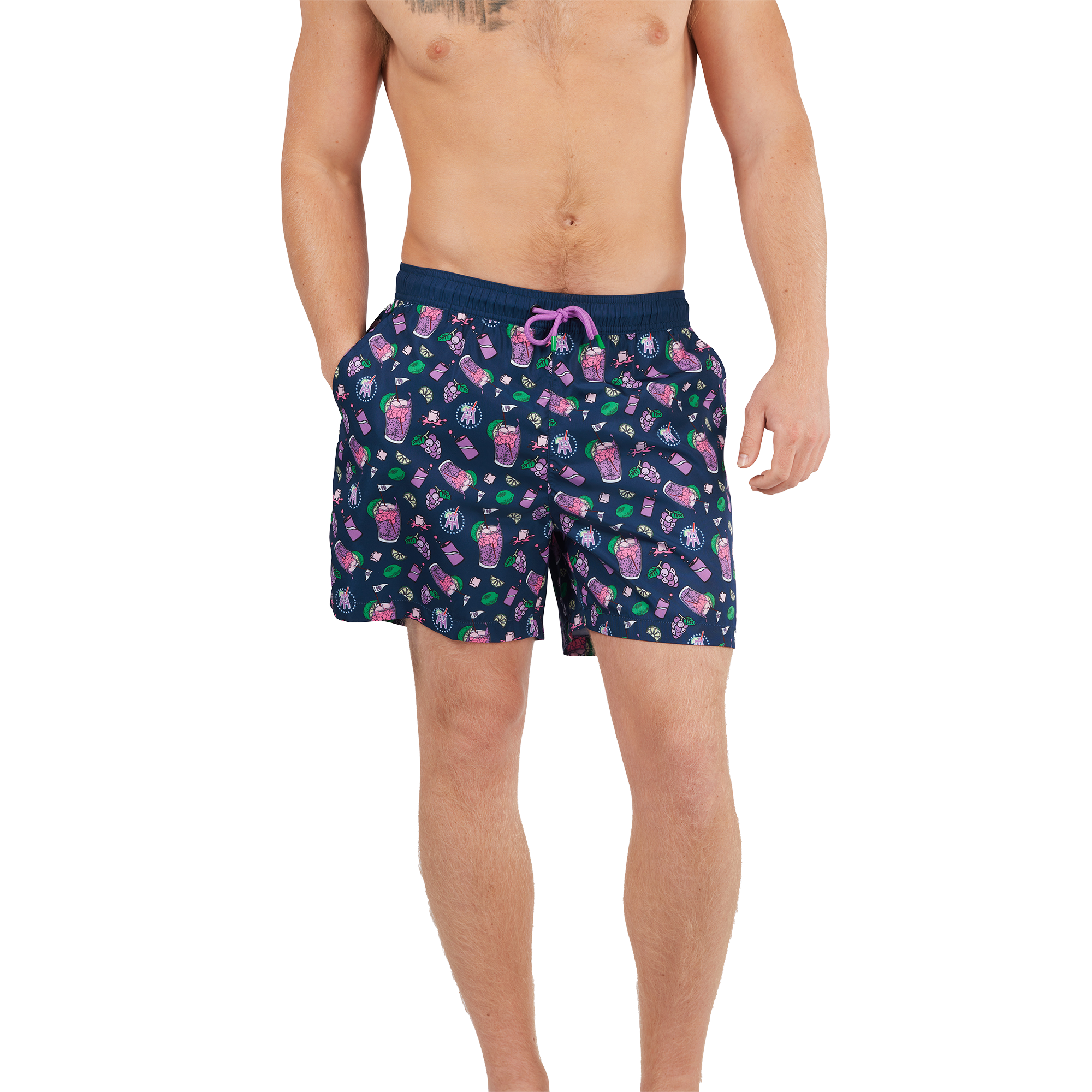 Transfusion Printed Swim Trunk Men's Golf Shorts