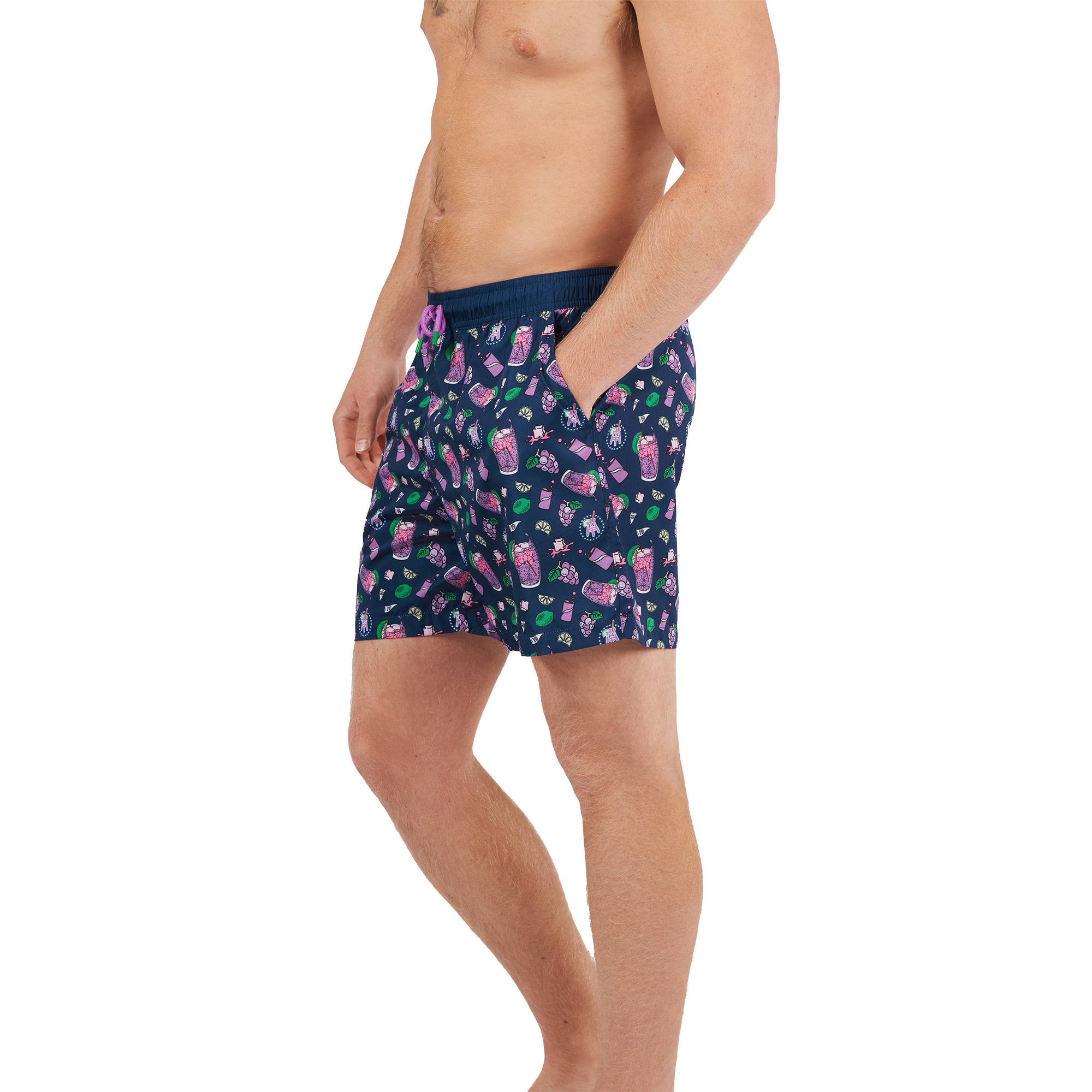 Transfusion Printed Swim Trunk Men's Golf Shorts