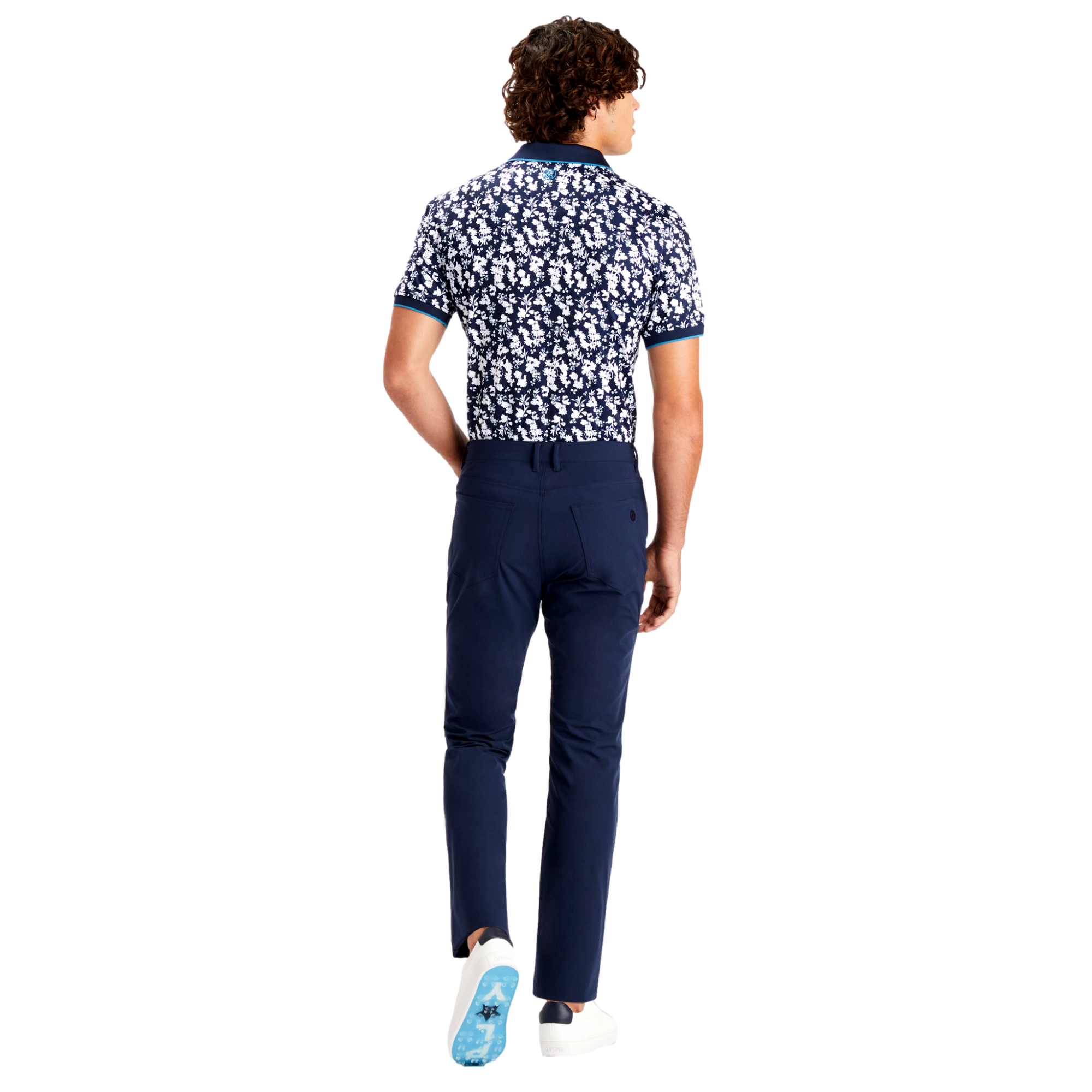 Blossom Men's Short Sleeve Golf Polo Shirt