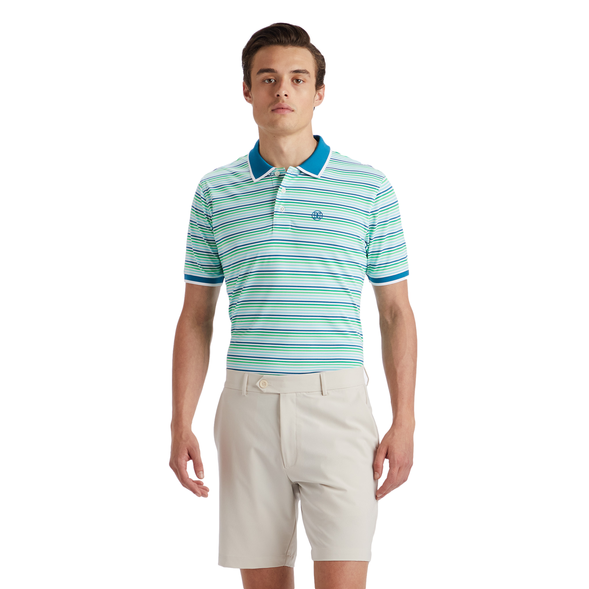 Cinque Terre Pique Men's Short Sleeve Golf Polo Shirt