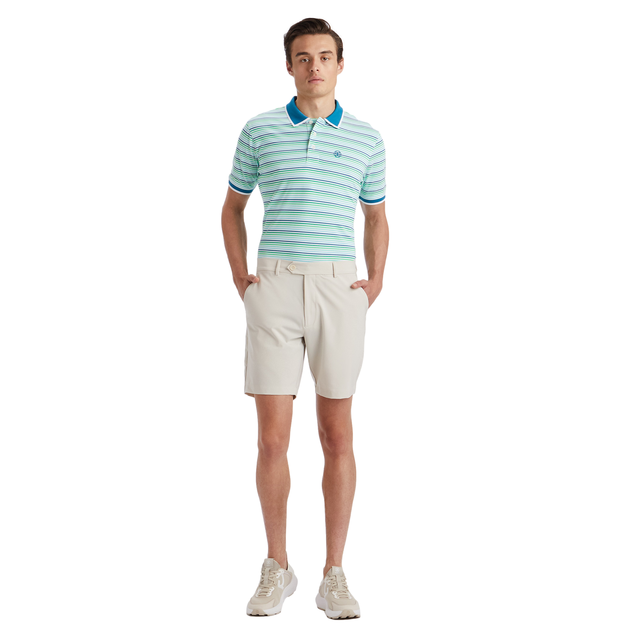 Cinque Terre Pique Men's Short Sleeve Golf Polo Shirt