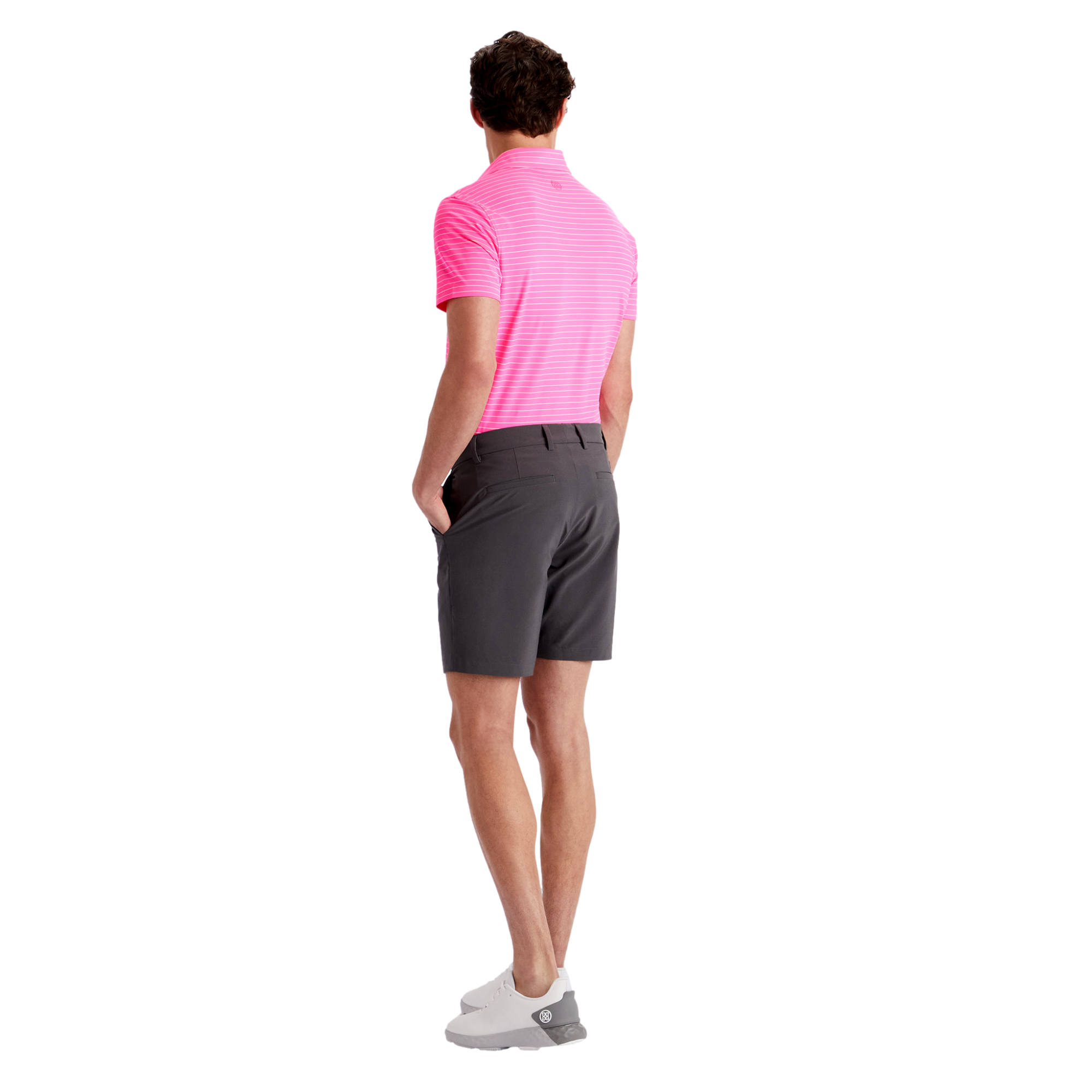 Staple Stripe Men's Short Sleeve Golf Polo Shirt