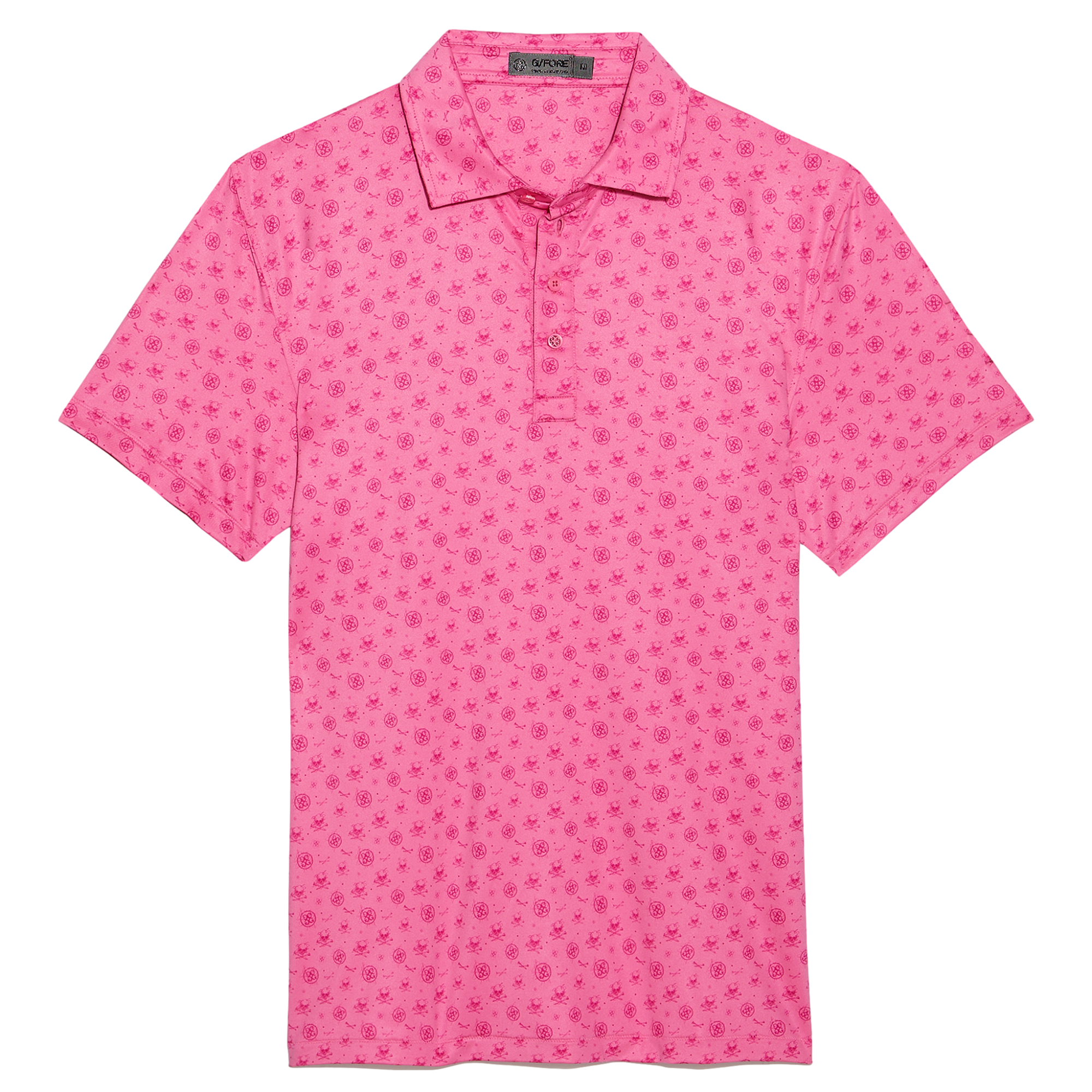 Skull And T's Sketch Men's Short Sleeve Golf Polo Shirt