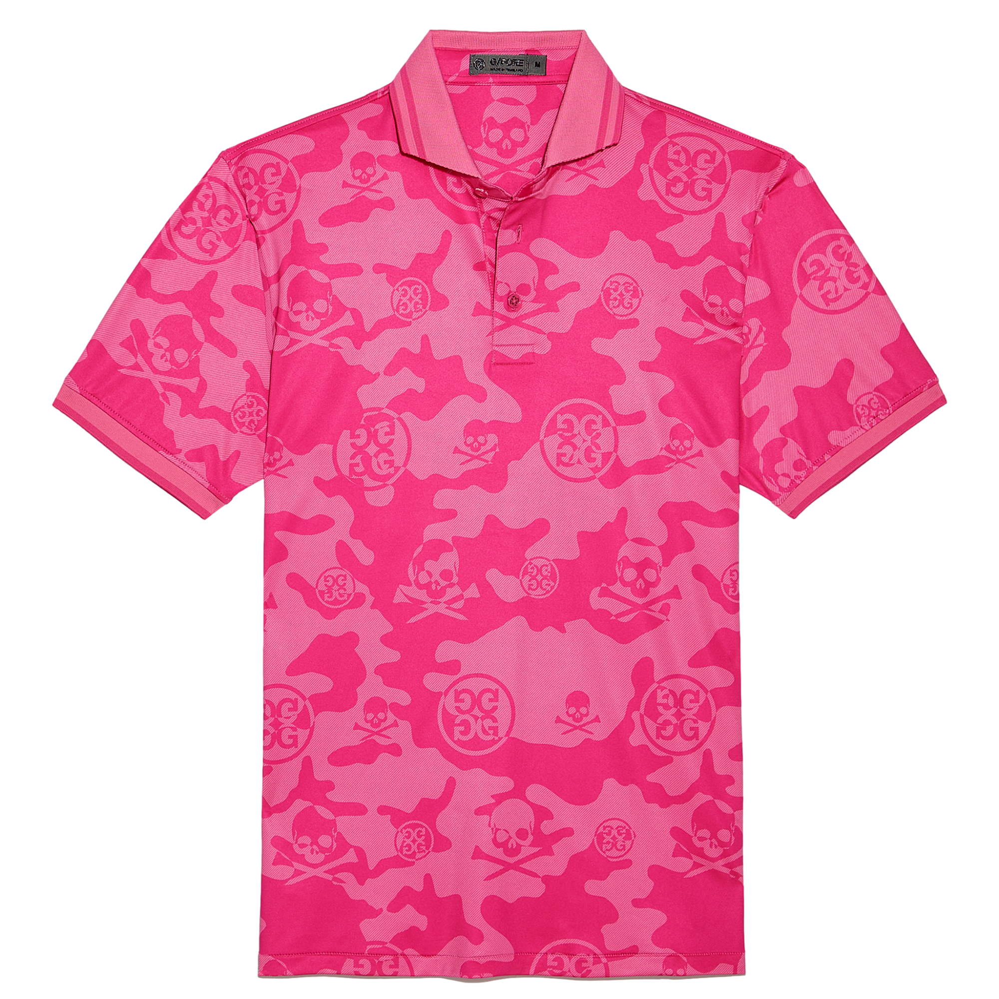 Exploded Icon Camo Men's Short Sleeve Golf Polo Shirt