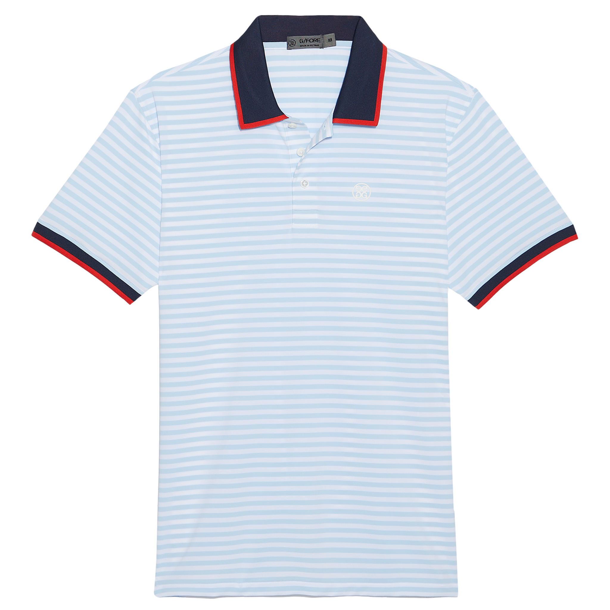 Staple Stripe Men's Short Sleeve Golf Polo Shirt