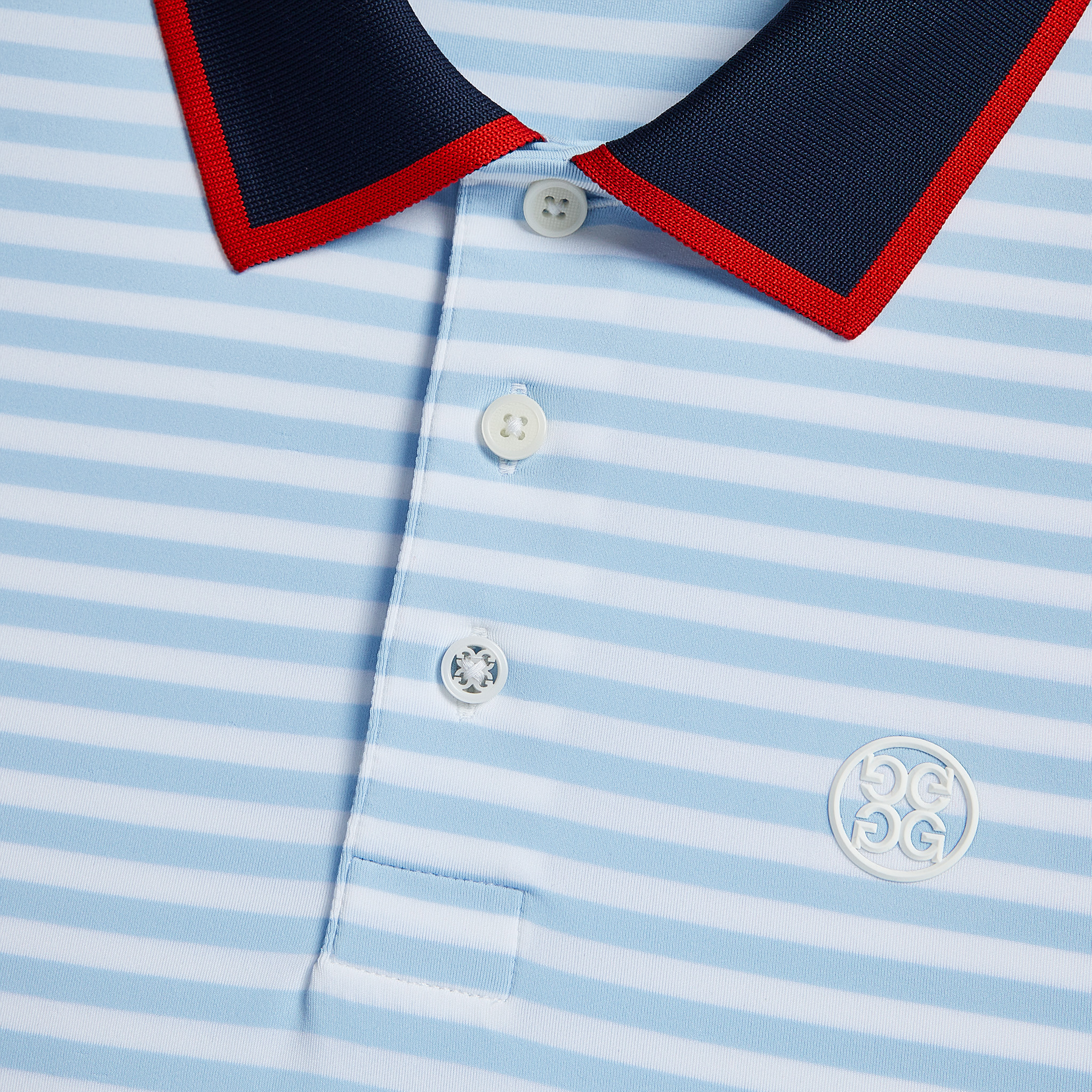 Staple Stripe Men's Short Sleeve Golf Polo Shirt