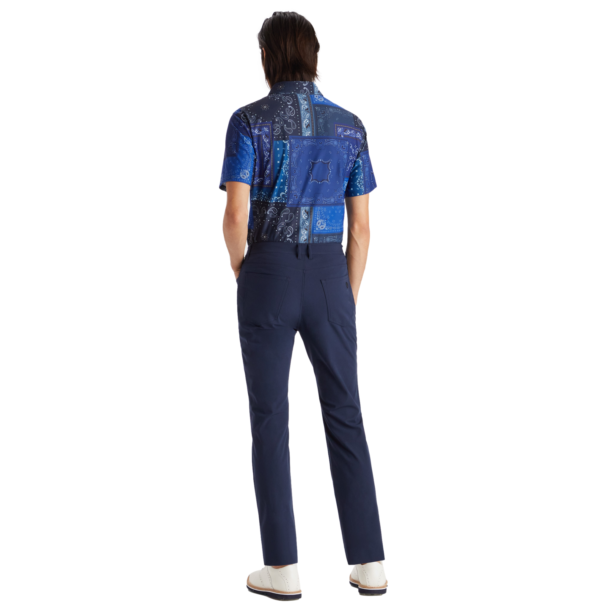 Bandana Tech Piqu&eacute; Slim Fit Men's Short Sleeve Golf Polo Shirt