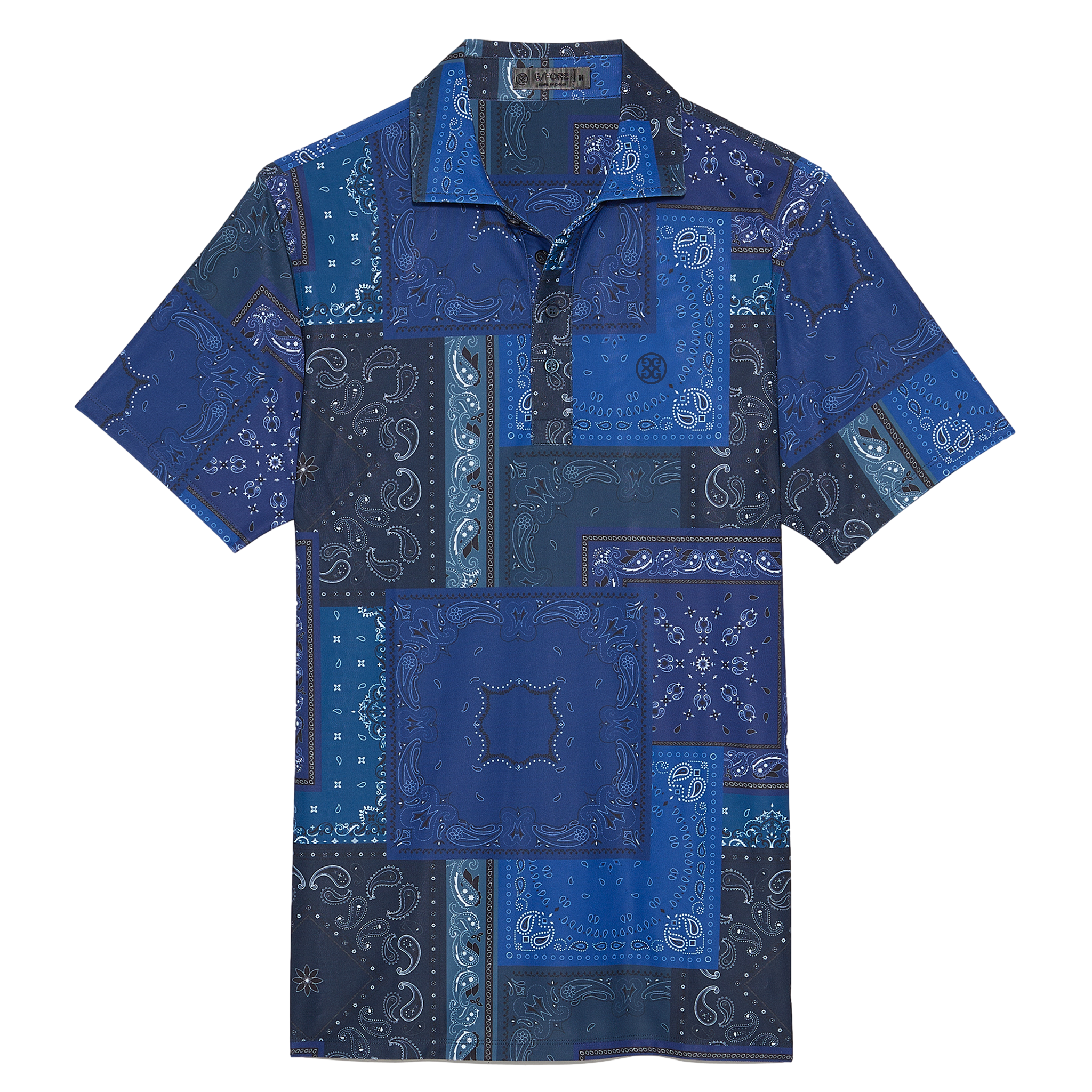 Bandana Tech Piqu&eacute; Slim Fit Men's Short Sleeve Golf Polo Shirt