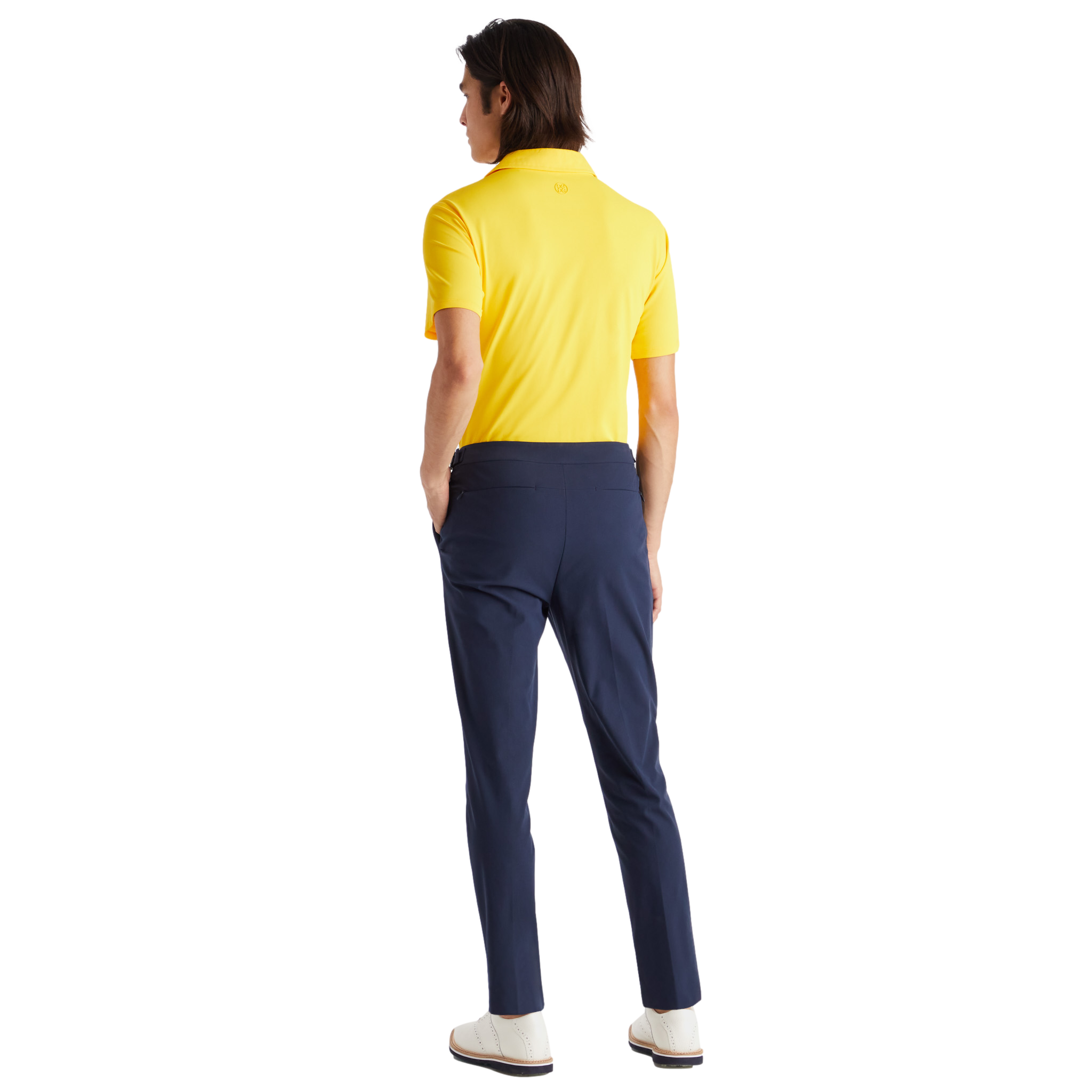 Essential Modern Spread Collar Tech Piqué Slim Fit Polo