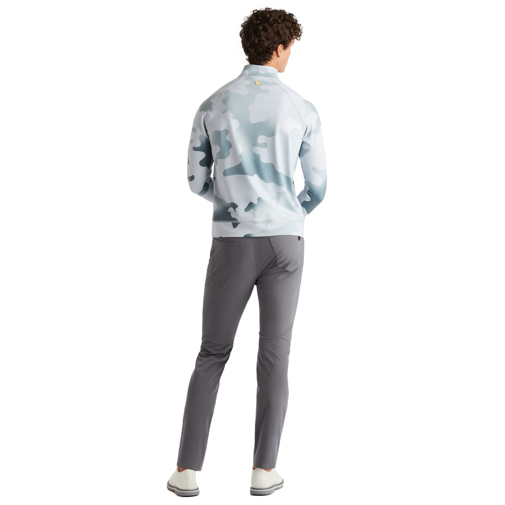 Gradient Camo Qtr-Zip Mid-Layer
