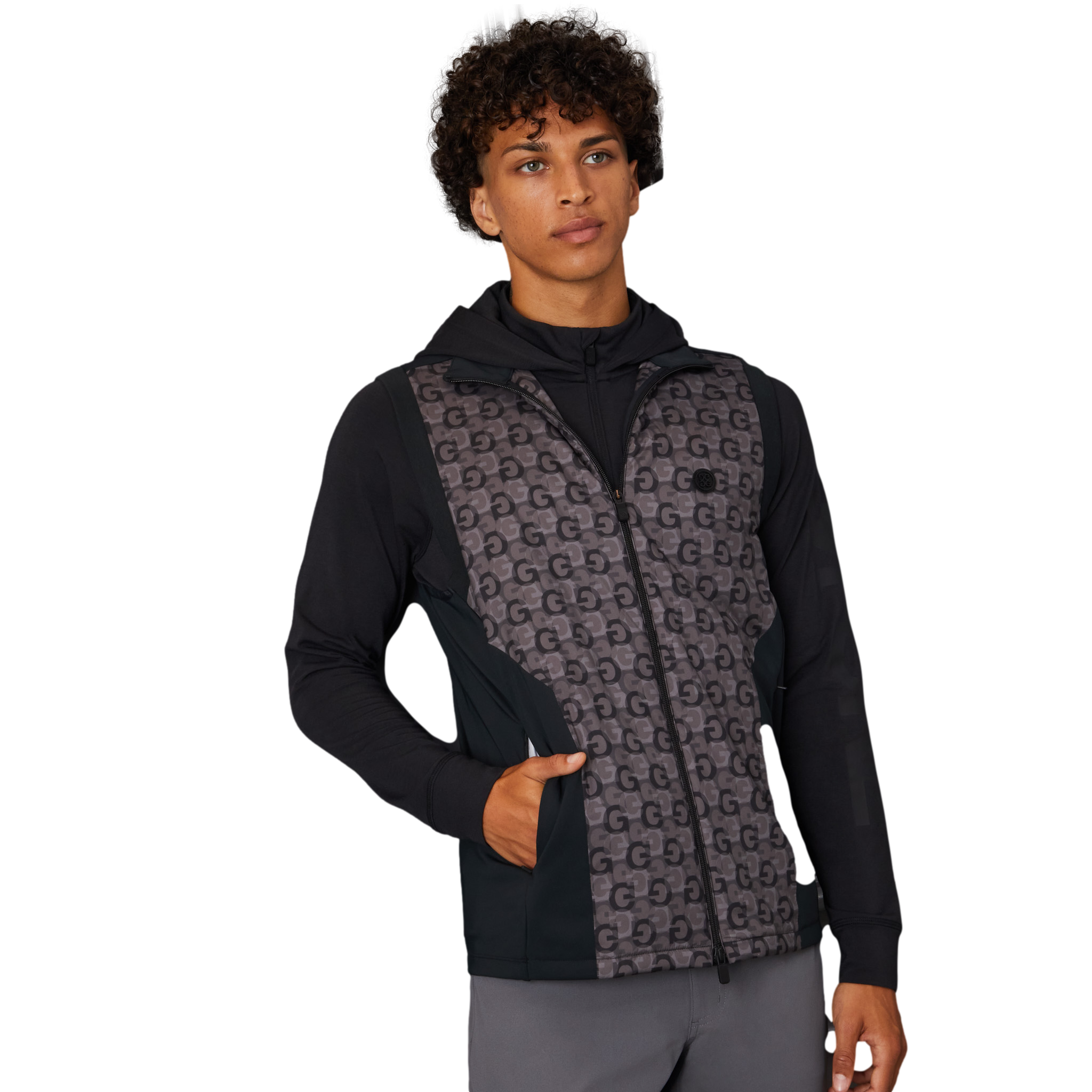 G/FORE G4 FULL ZIP TECH VEST　サイズS G/Fore Golf Full Zip Vest Mens Size Medium BLUSH Regular