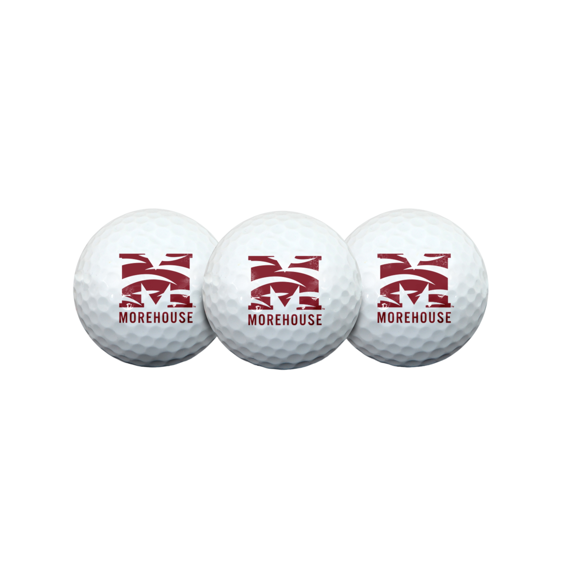 Morehouse College Maroon Tigers Golf Ball 3 Pack