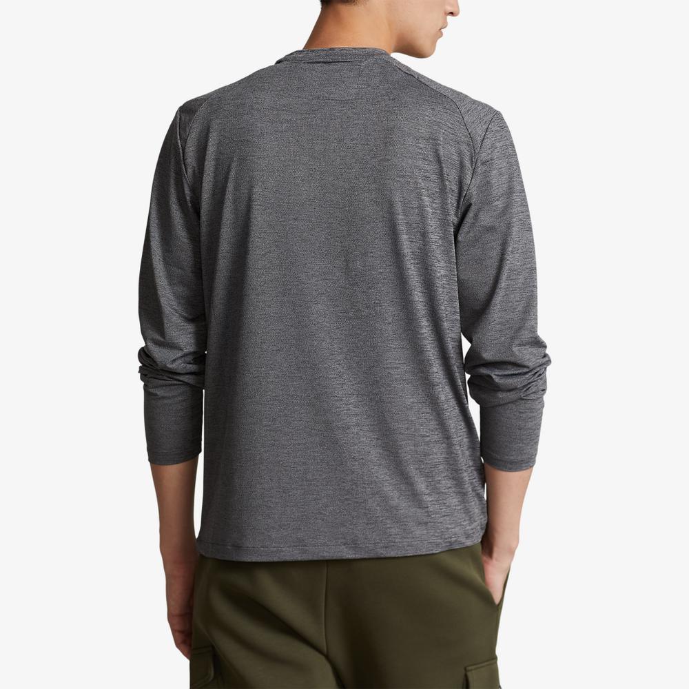 Classic Fit Stretch Micro-Mesh Long Sleeve T-Shirt