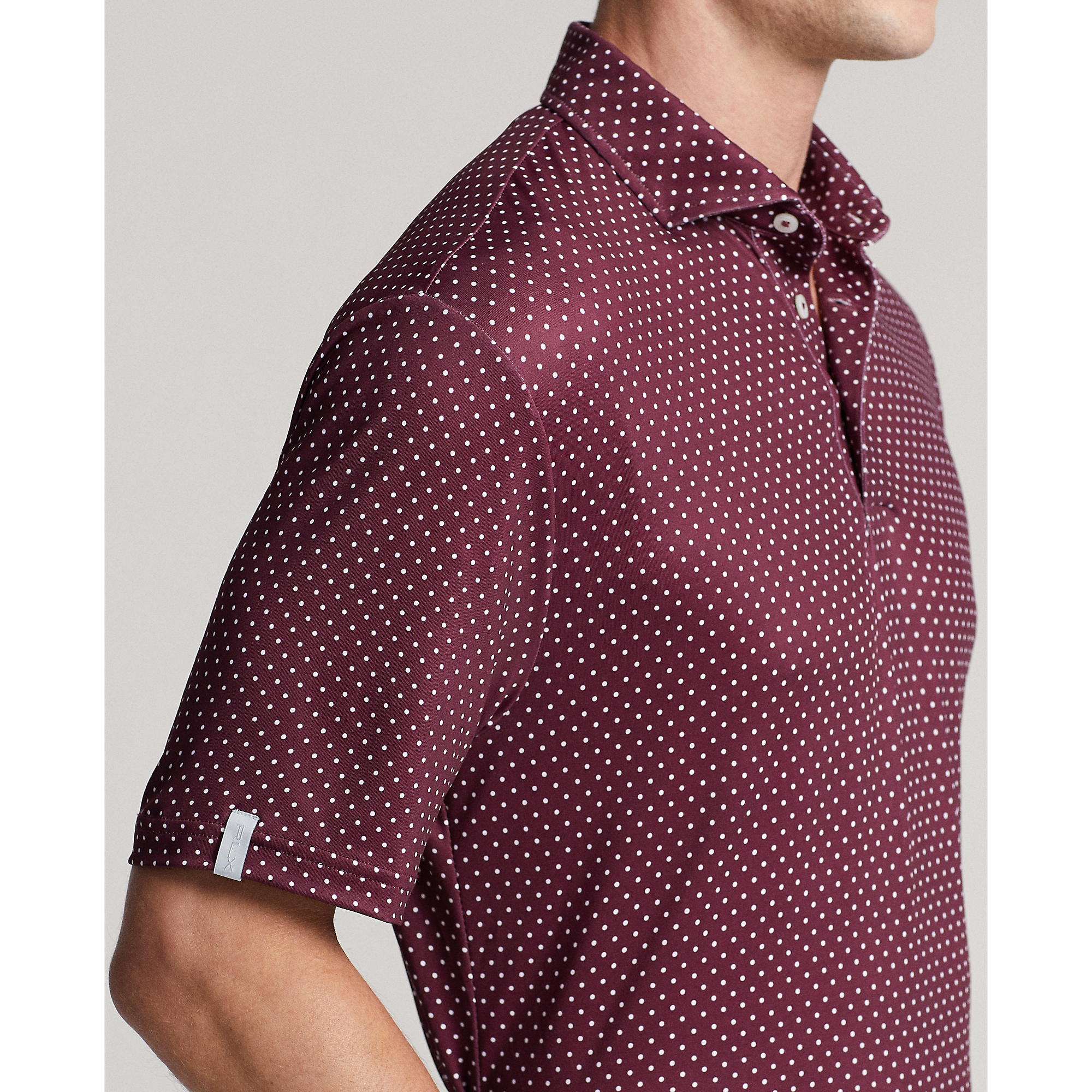 Classic Fit Performance Print Men's Short Sleeve Golf Polo Shirt