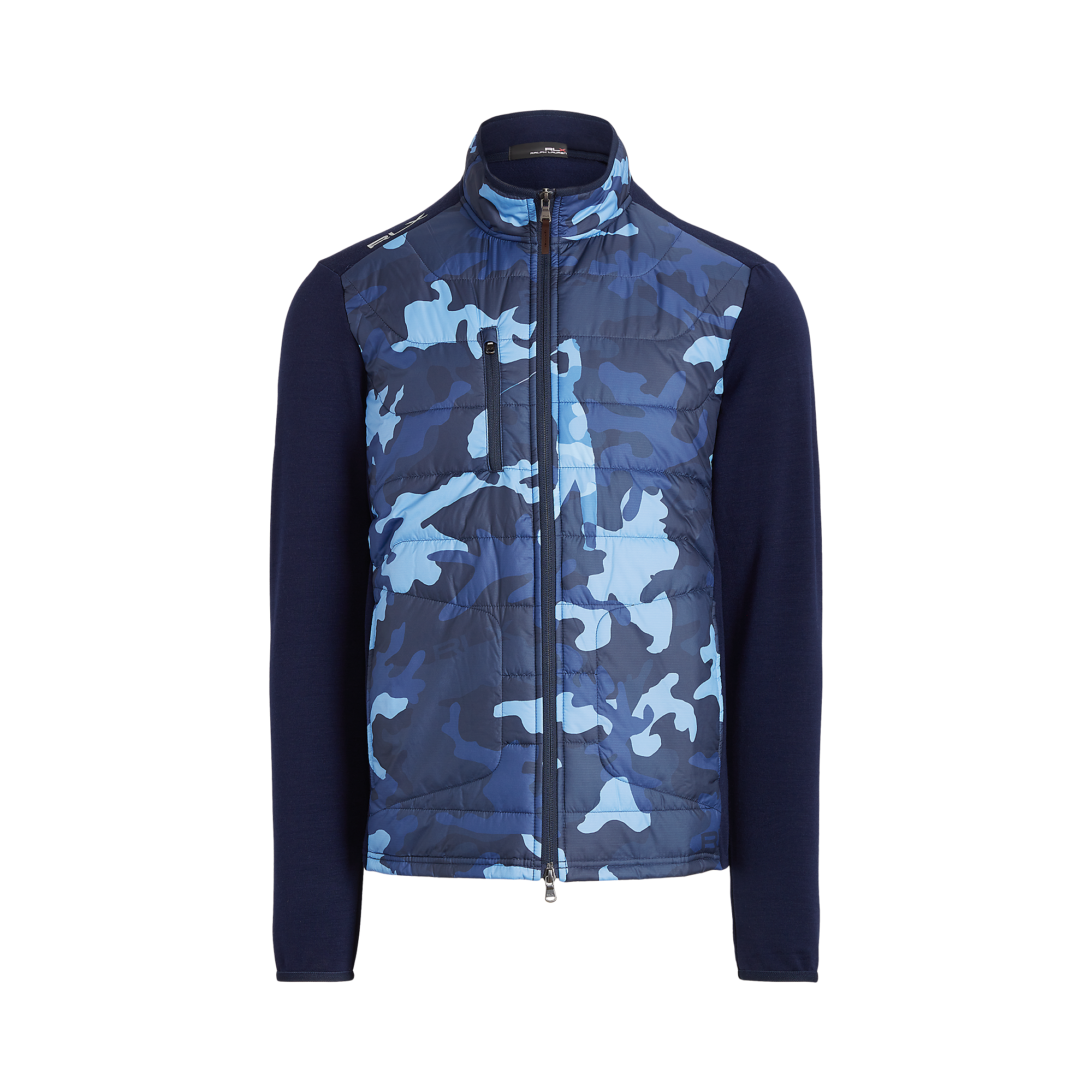 Camo Ripstop-Panel Terry Jacket