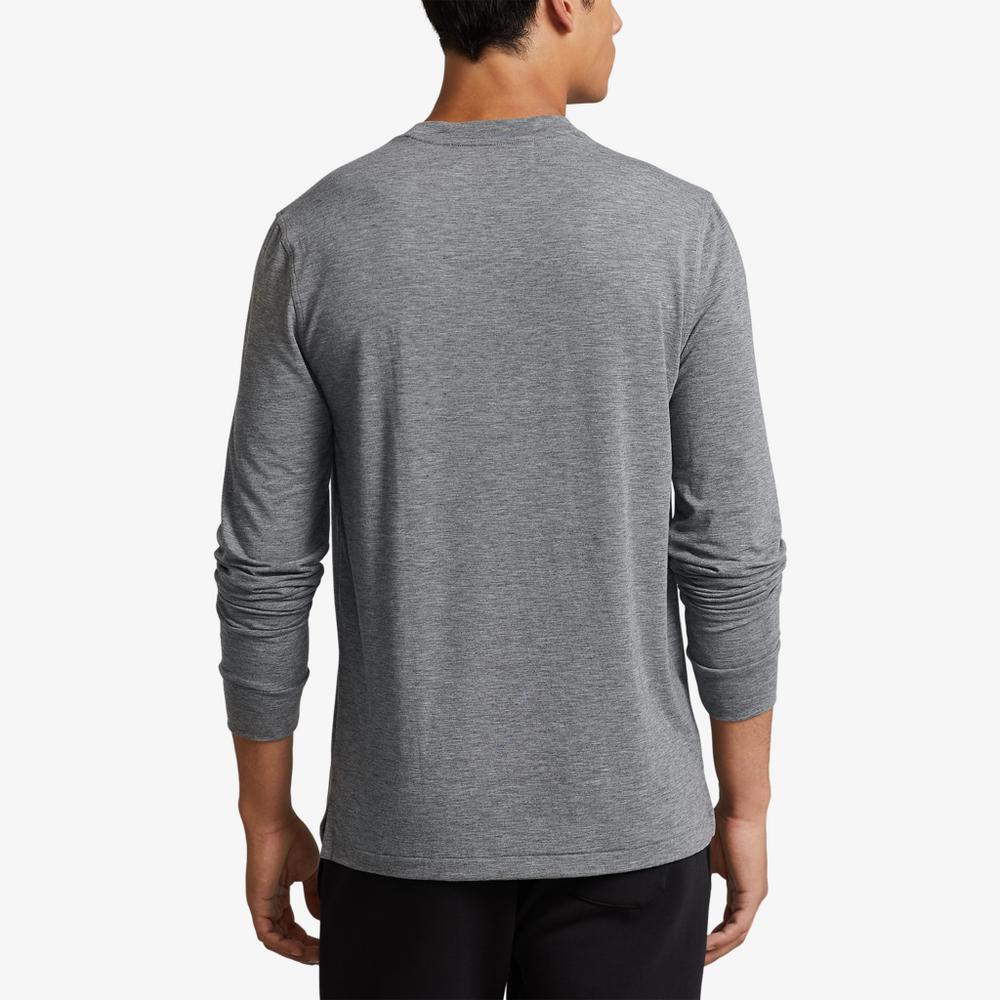 Classic Fit Performance Long Sleeve Henley Shirt