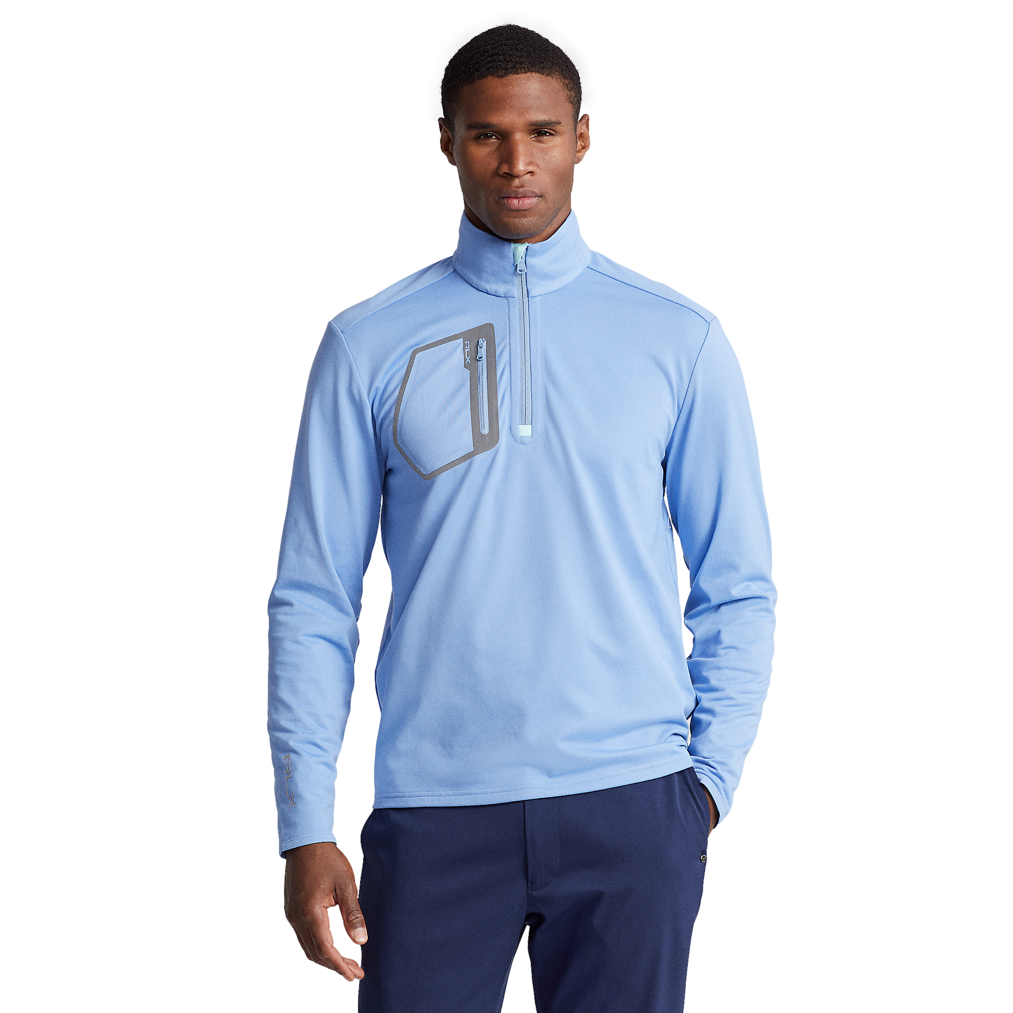 Classic Fit Quarter Zip Jersey Pull Over