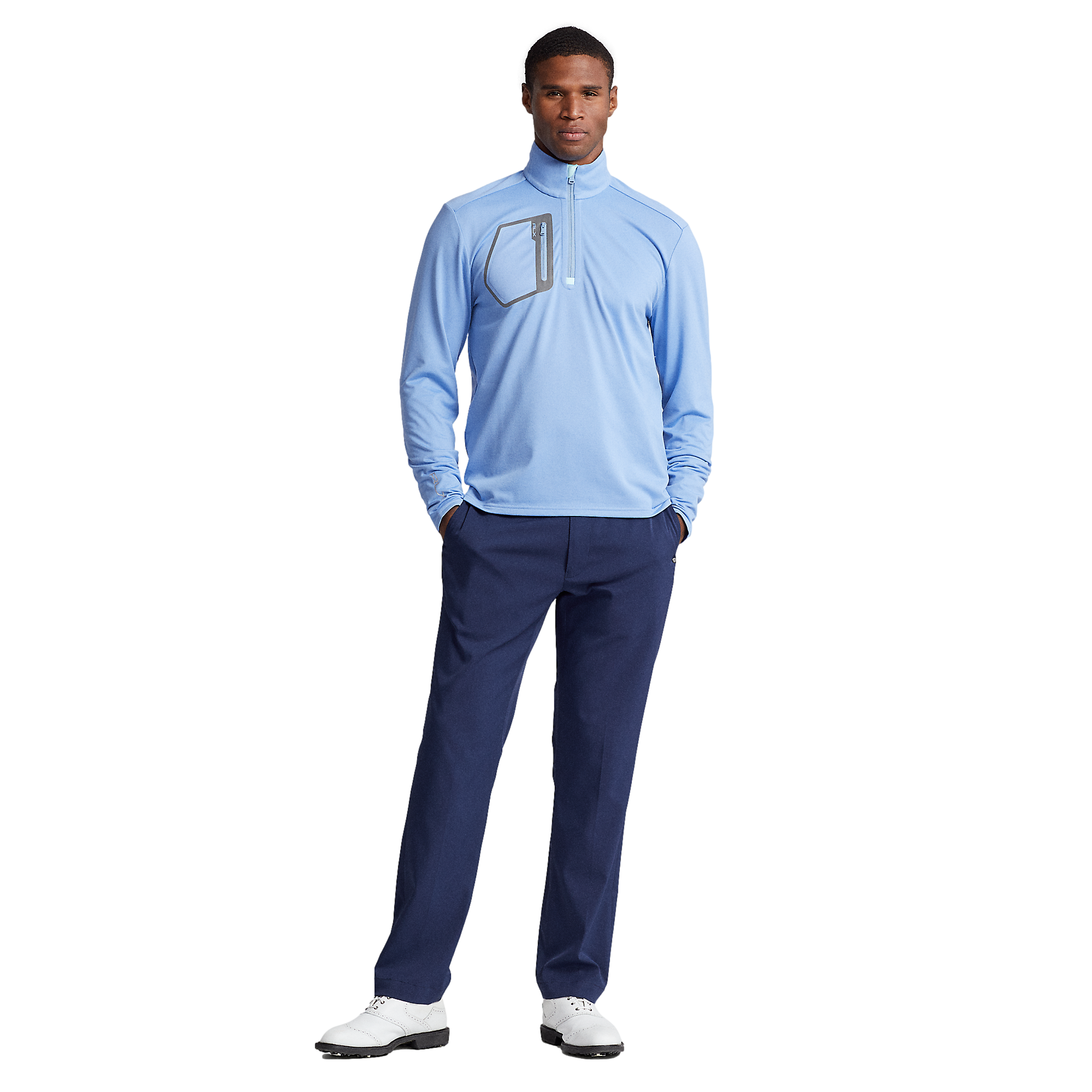 Classic Fit Quarter Zip Jersey Pull Over