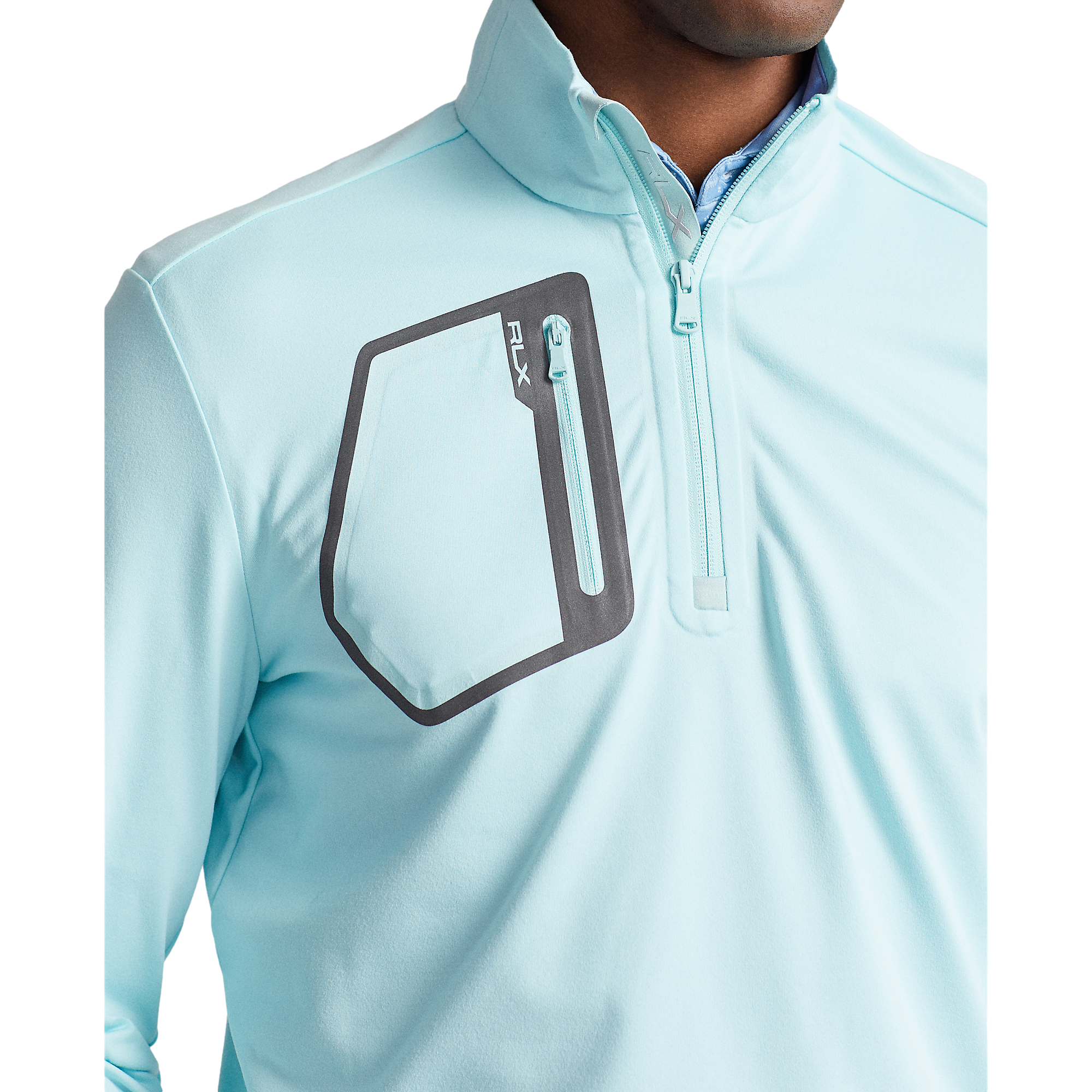 Classic Fit Quarter Zip Jersey Pull Over