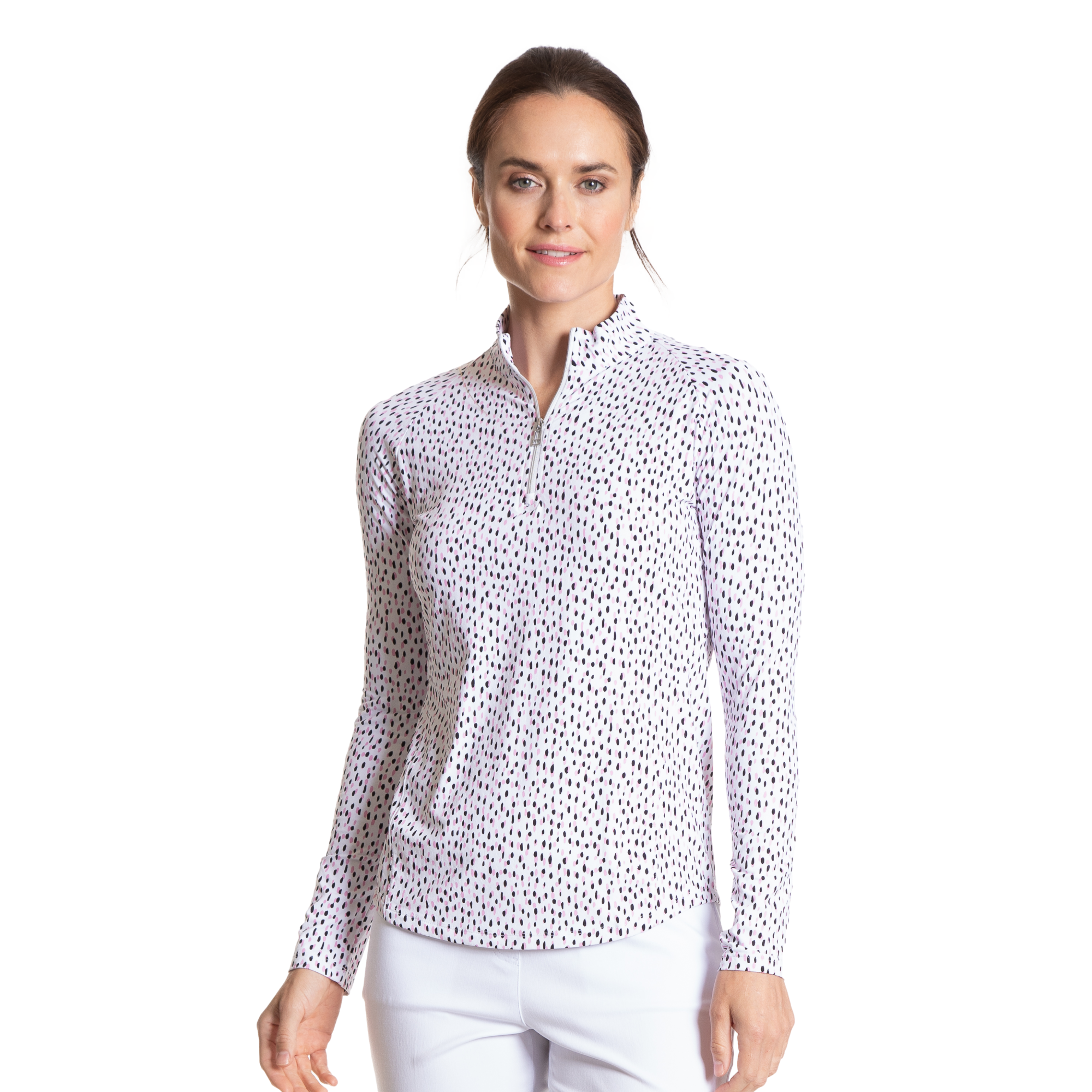 Raindrops Cooling Sun Protection Quarter Zip Pull Over