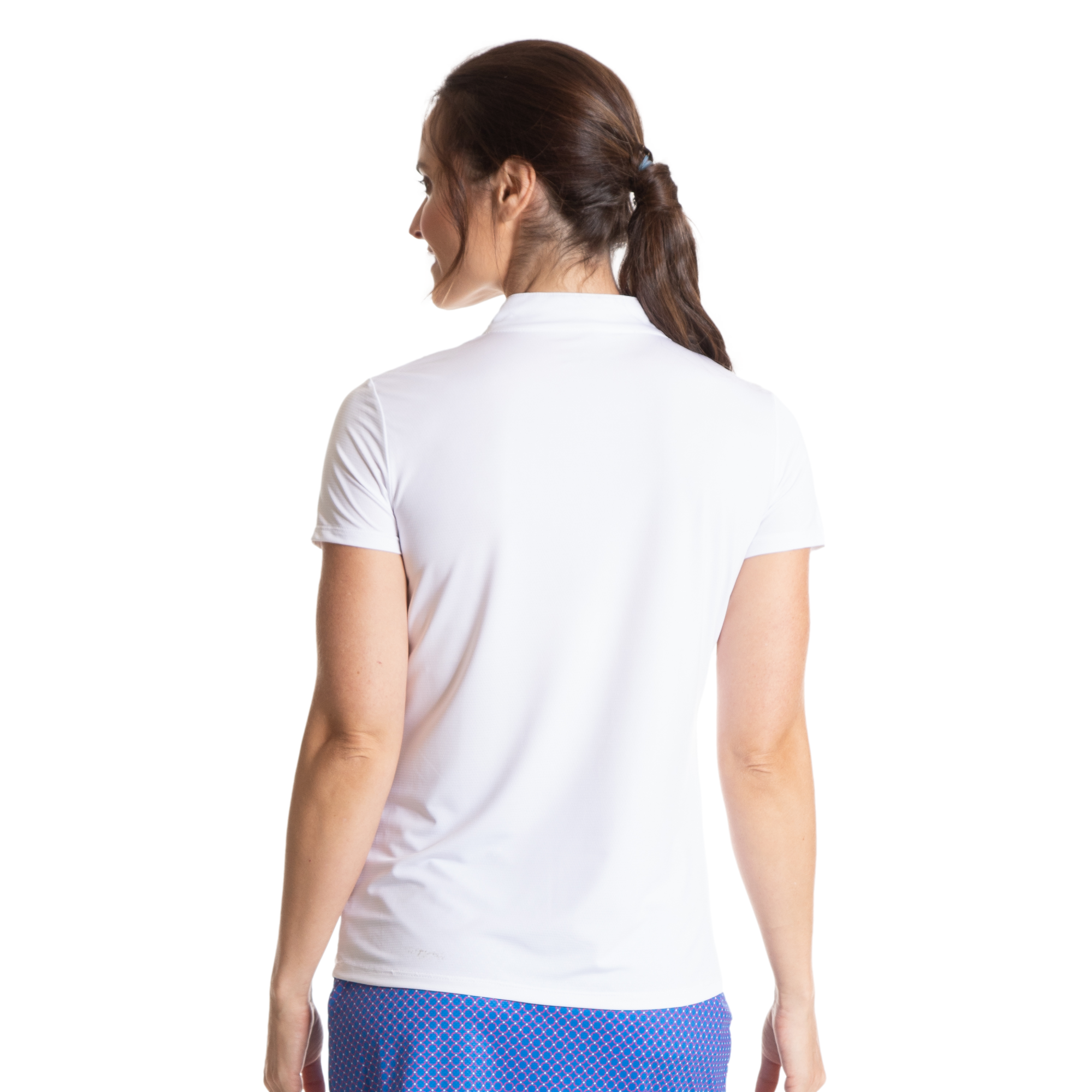Arch Stripe Women's Short Sleeve Golf Polo Shirt