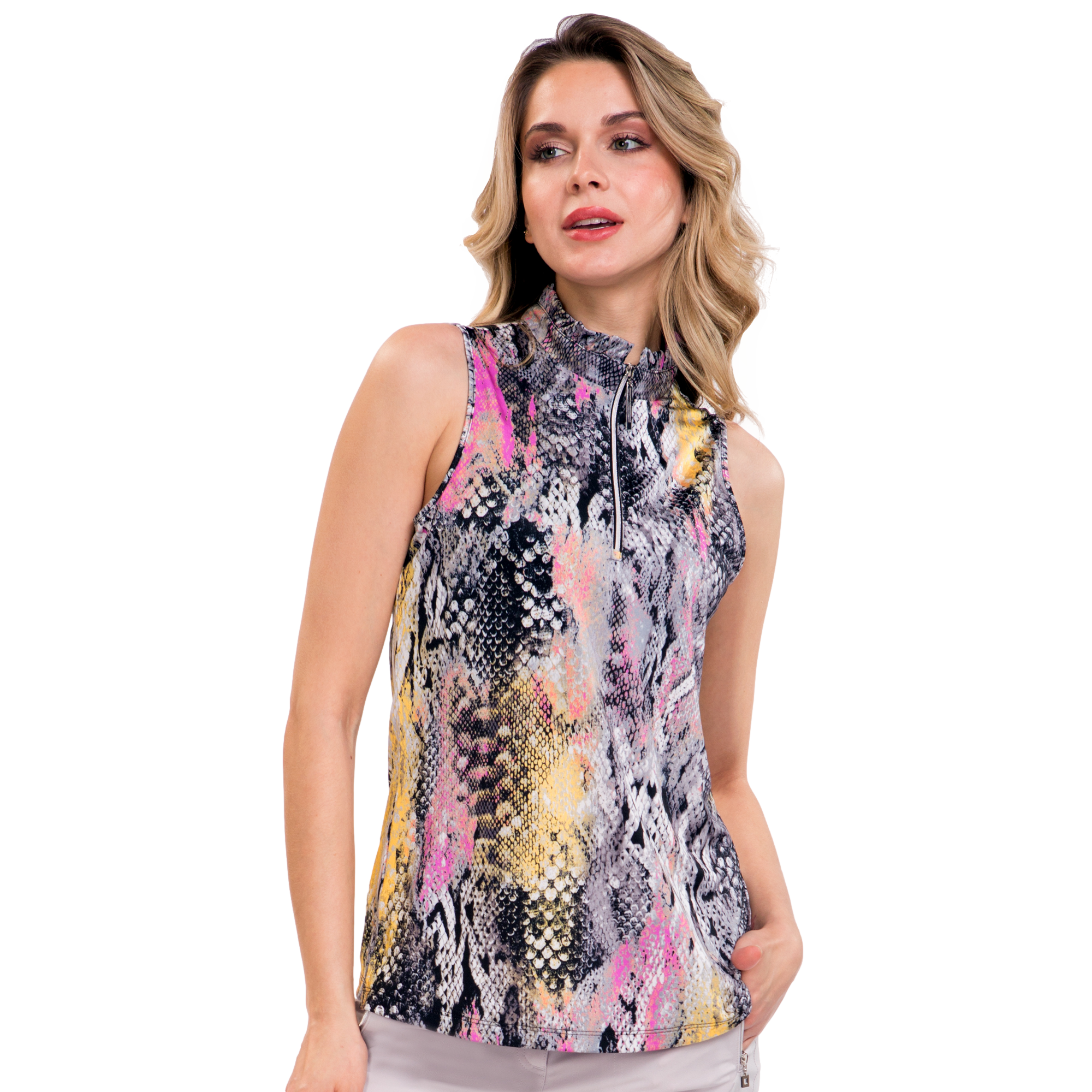 Cobra Quarter Zip Women's Sleeveless Golf Shirt