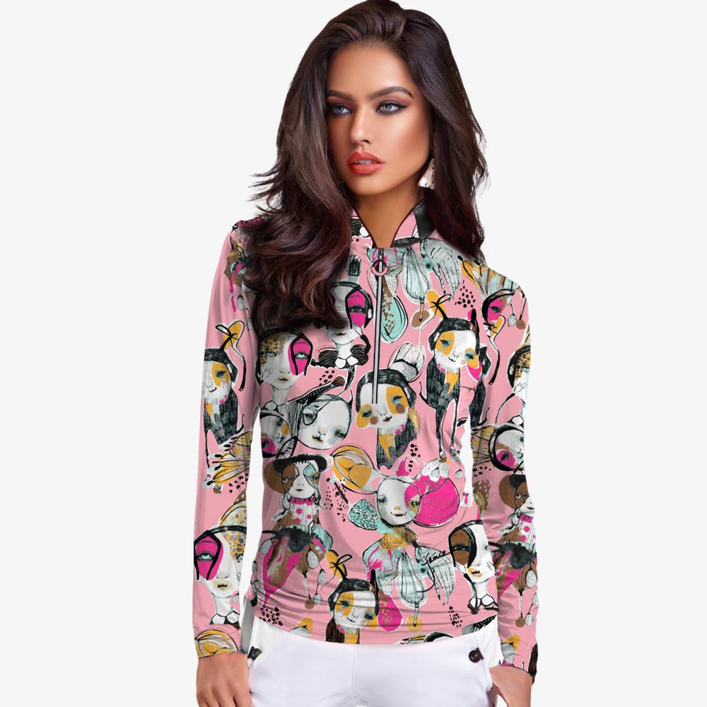 Sugar Angel Collection: Doll Party Quarter Zip Pull Over