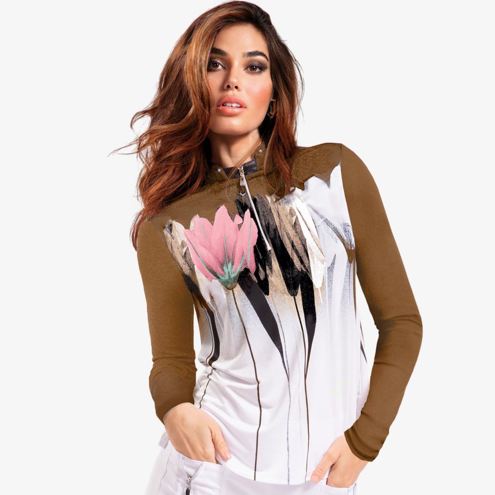Sugar Angel Collection: Tulips Quarter Zip Pull Over