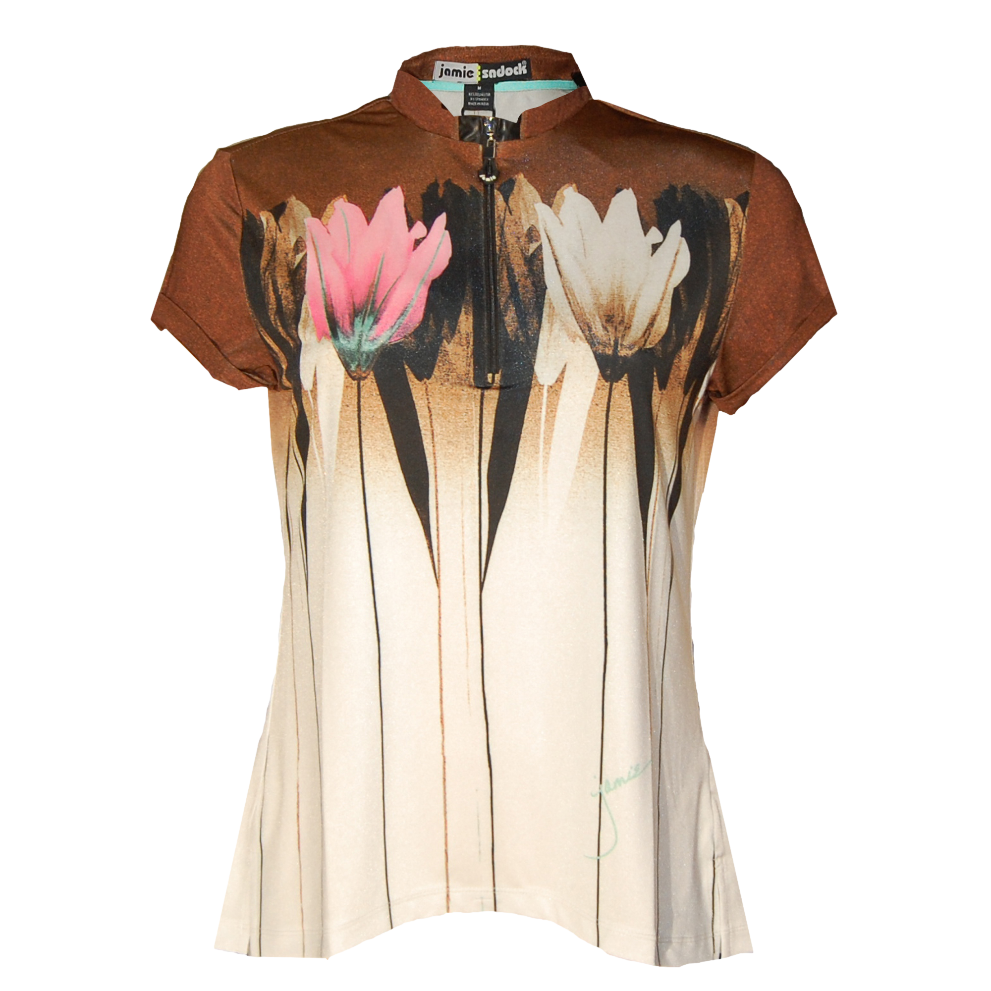 Sugar Tulips Women's Short Sleeve Golf Shirt