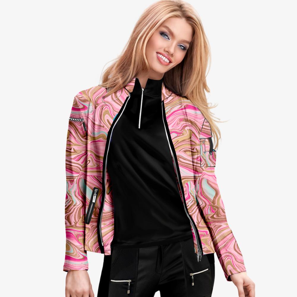 Sugar Angel Collection: Whirl Marble Full Zip Jacket
