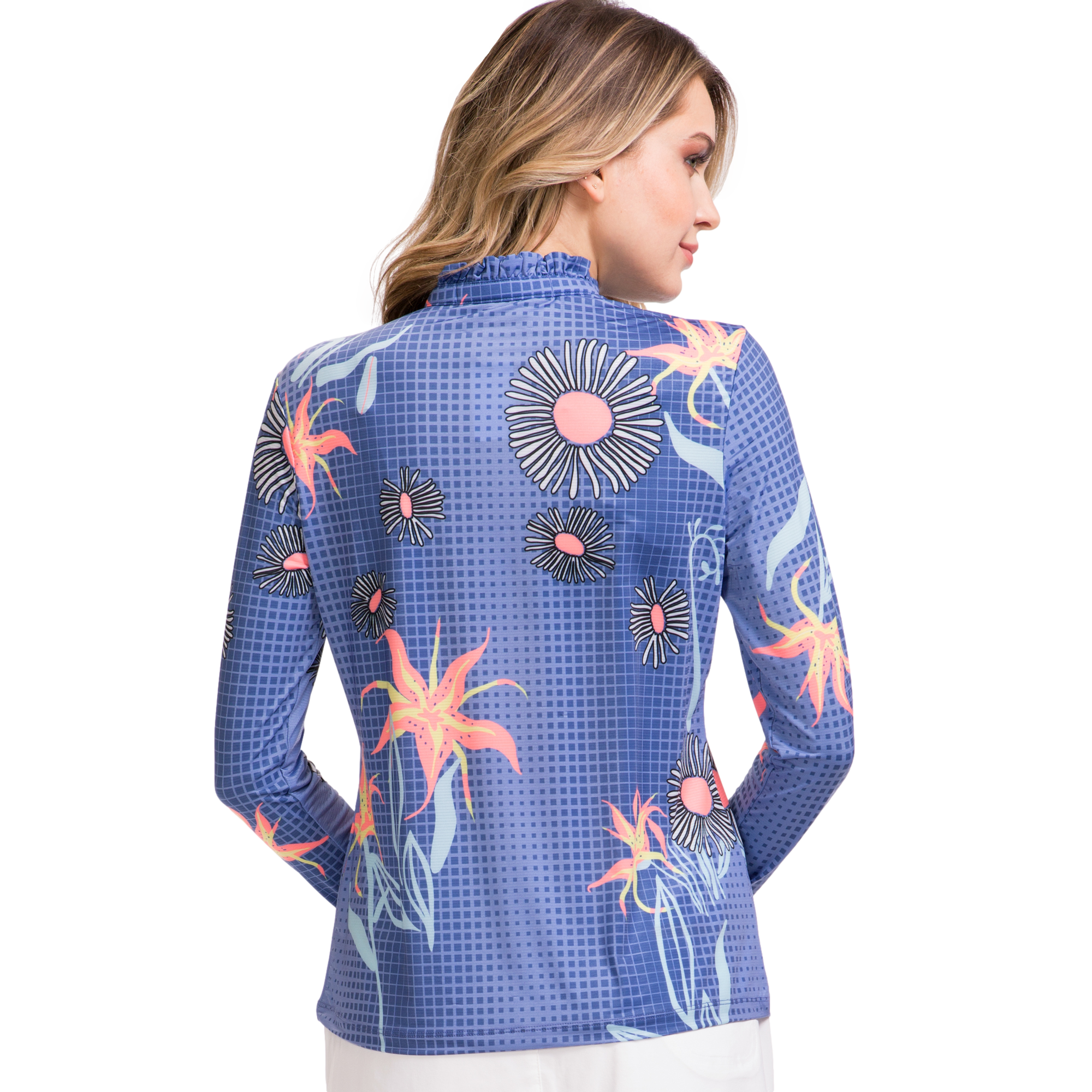 Jardin Floral Sunsense Quarter Zip Pull Over