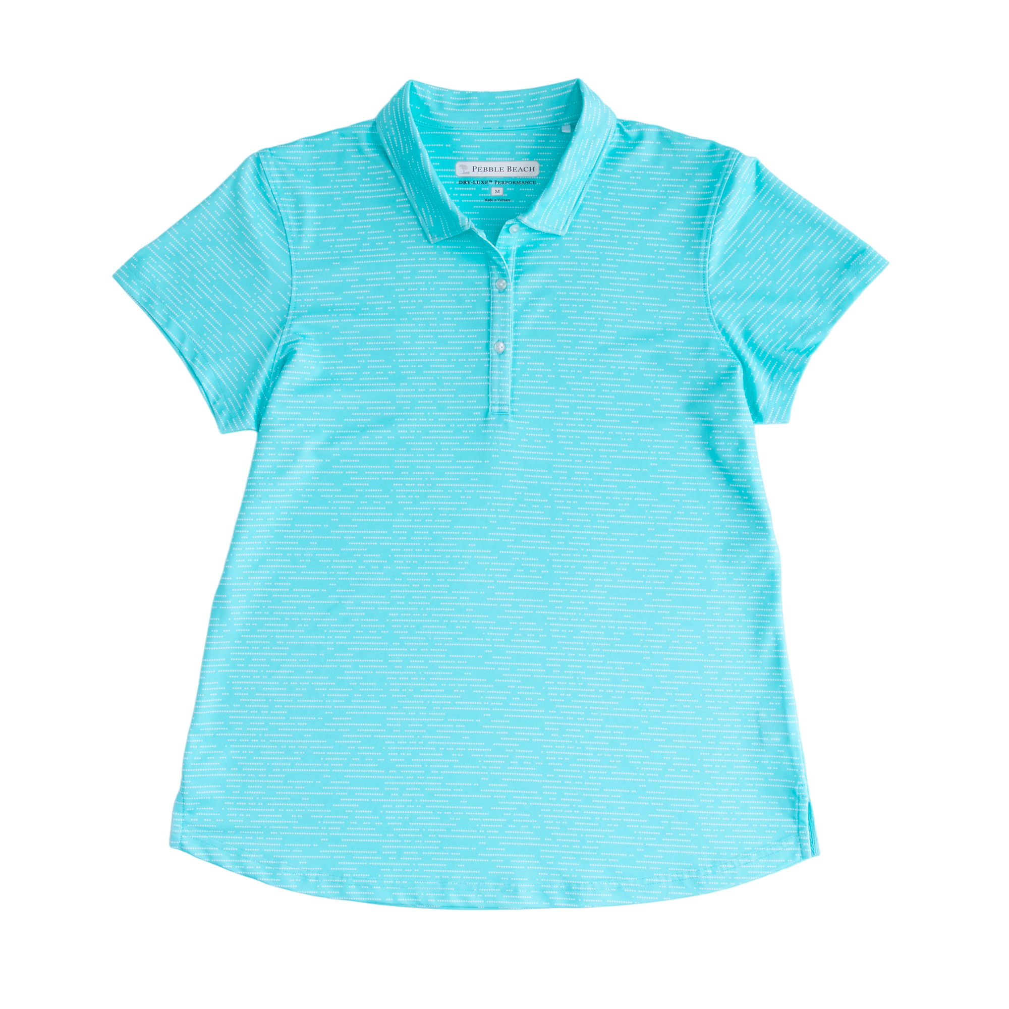 Striated Women's Short Sleeve Golf Polo Shirt