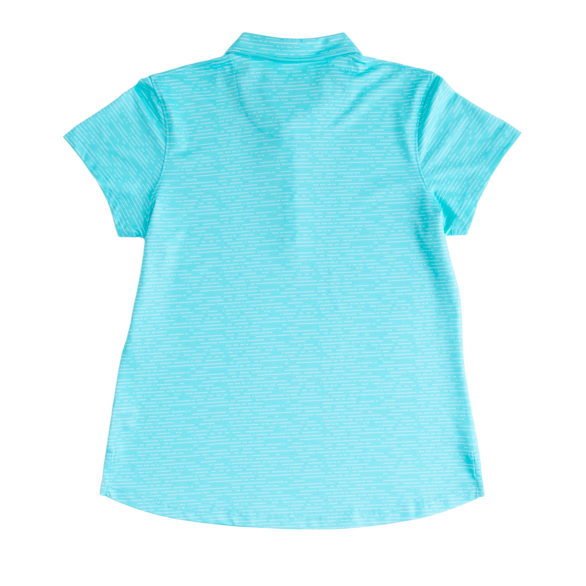 Striated Women's Short Sleeve Golf Polo Shirt