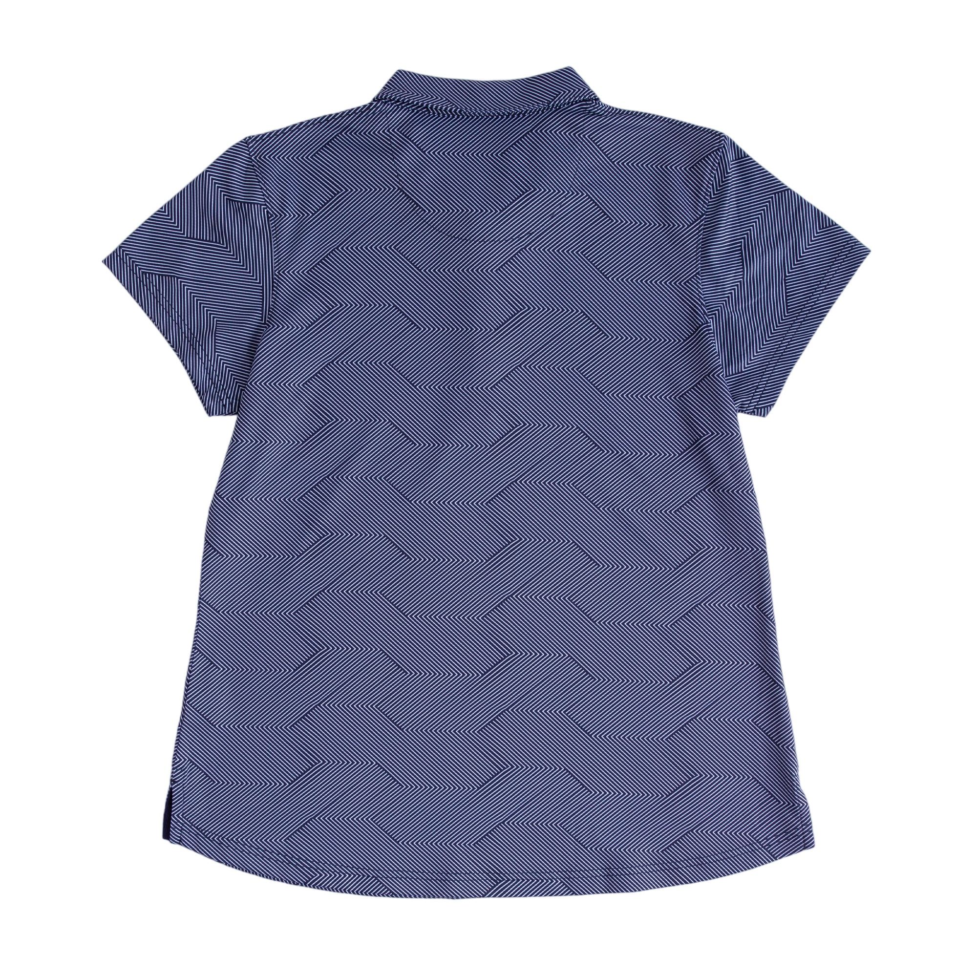Diagonal Lines Women's Short Sleeve Golf Polo Shirt