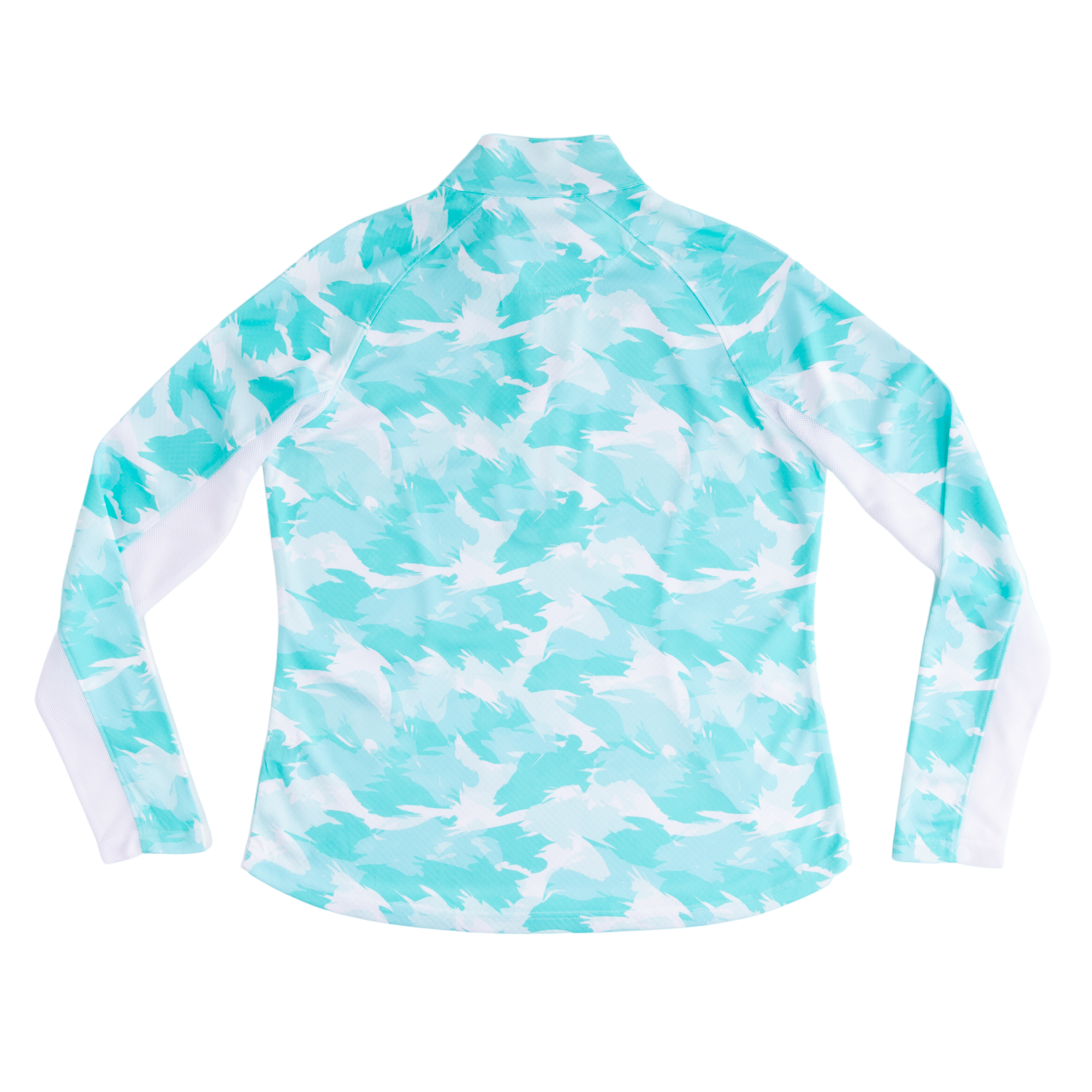 Paintbrush Camo Women's Textured Quarter Zip Pull Over