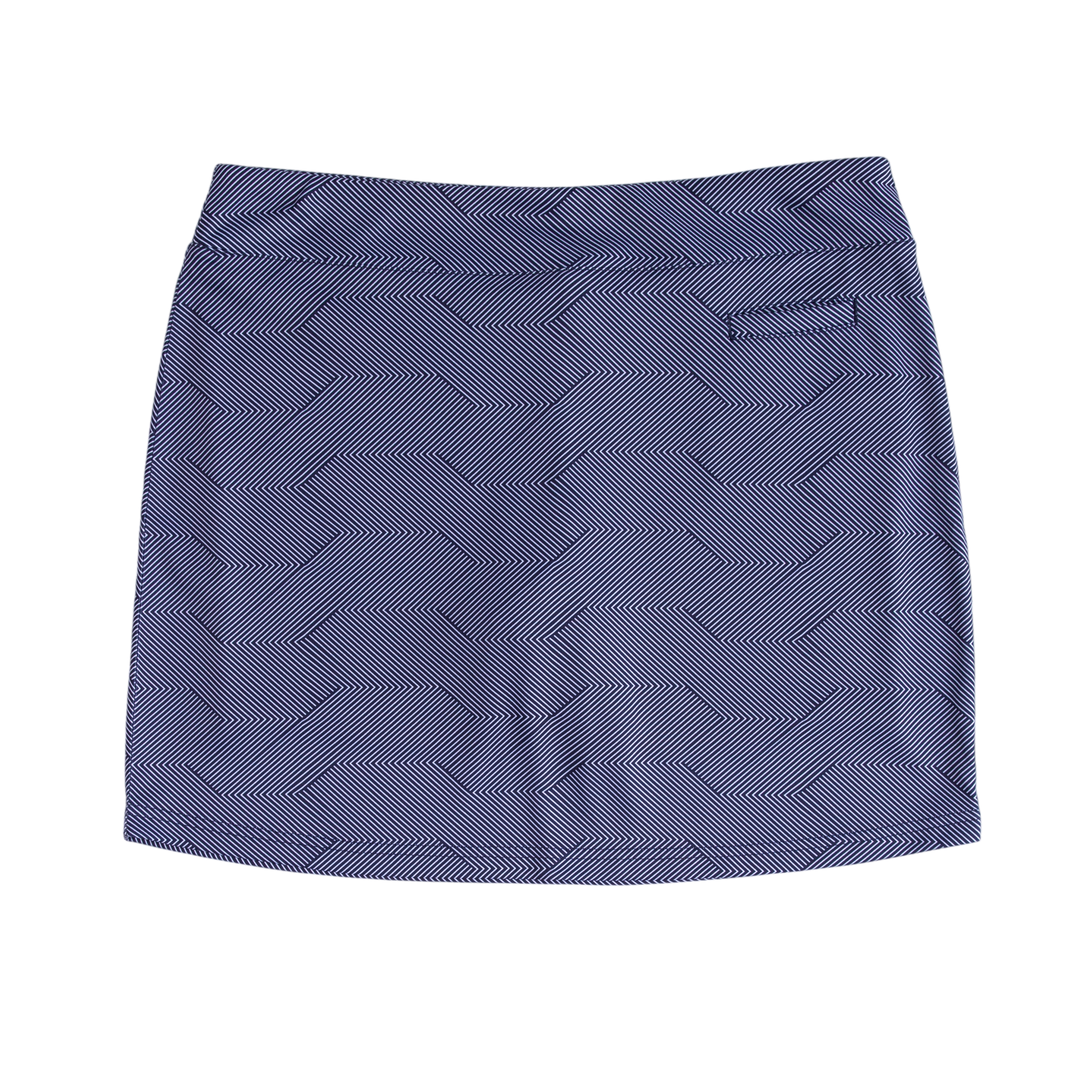 Women's Diagonal Lines 16.5" Pull-On Skort
