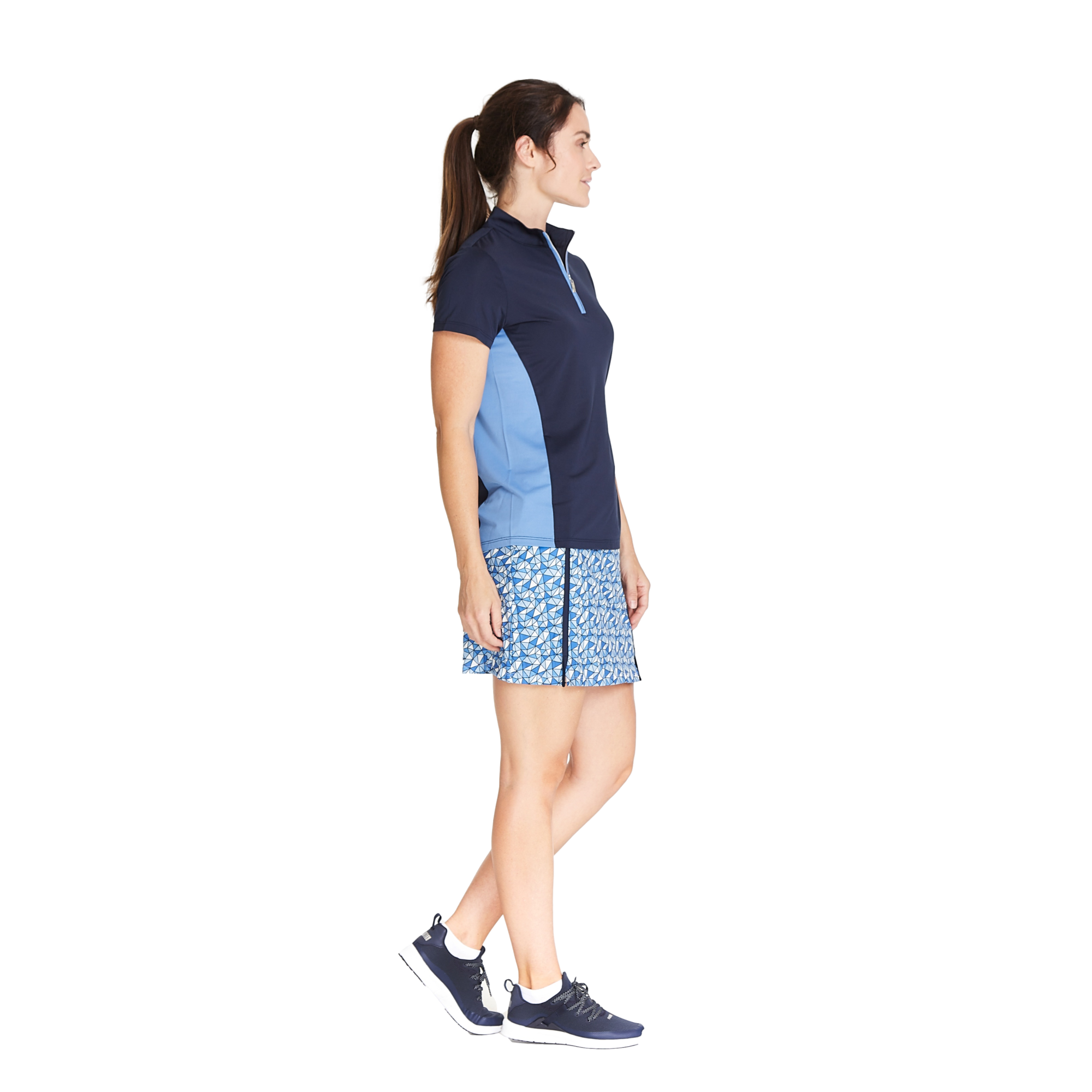 Colorblock Women's Short Sleeve Golf Polo Shirt