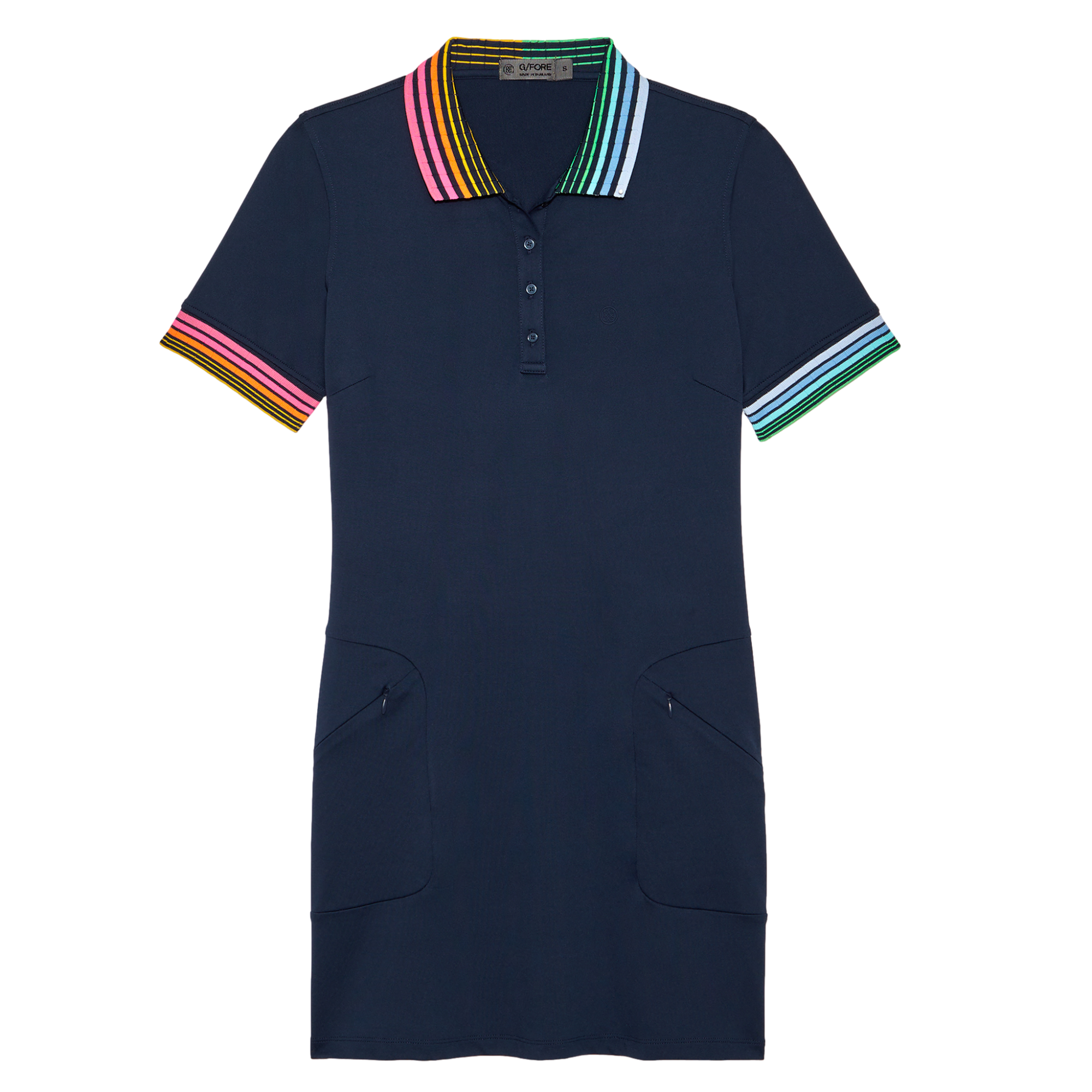 Pleated Tech Women's Short Sleeve Golf Dress
