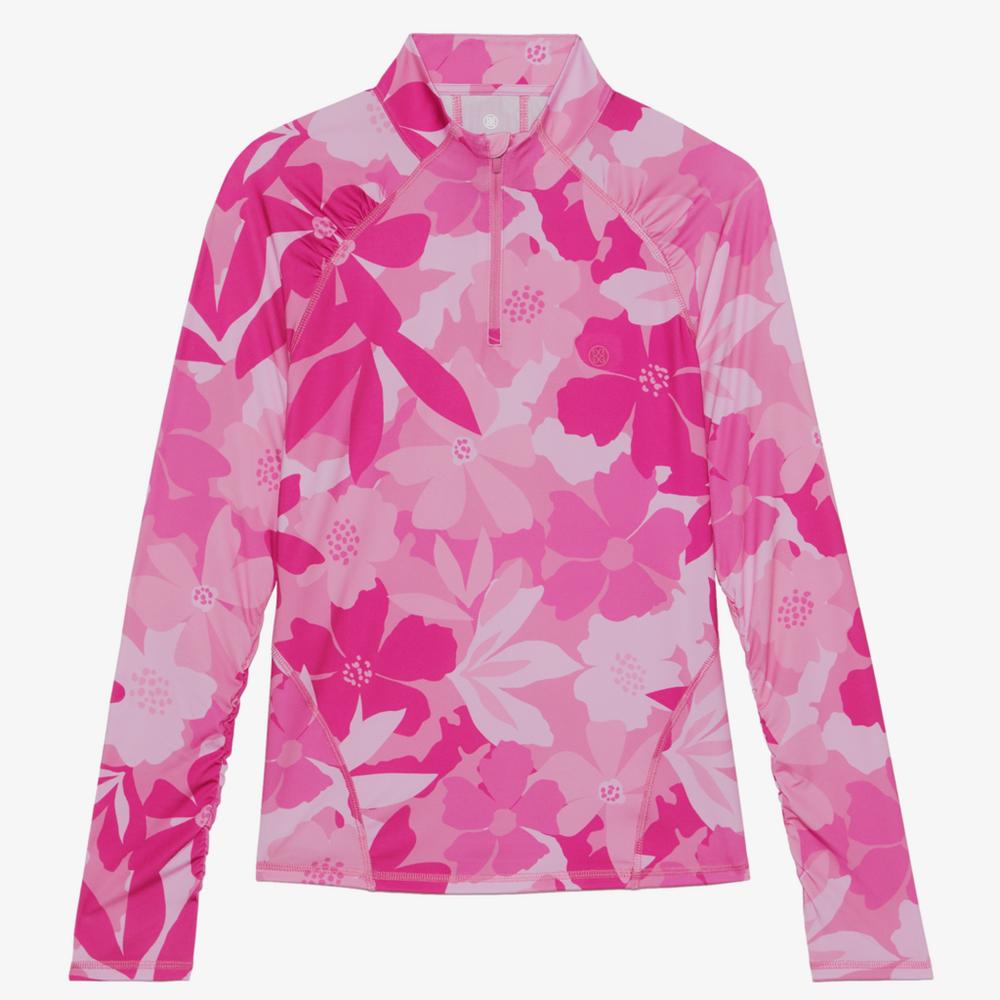 Floral Camo Quarter Zip Pull Over