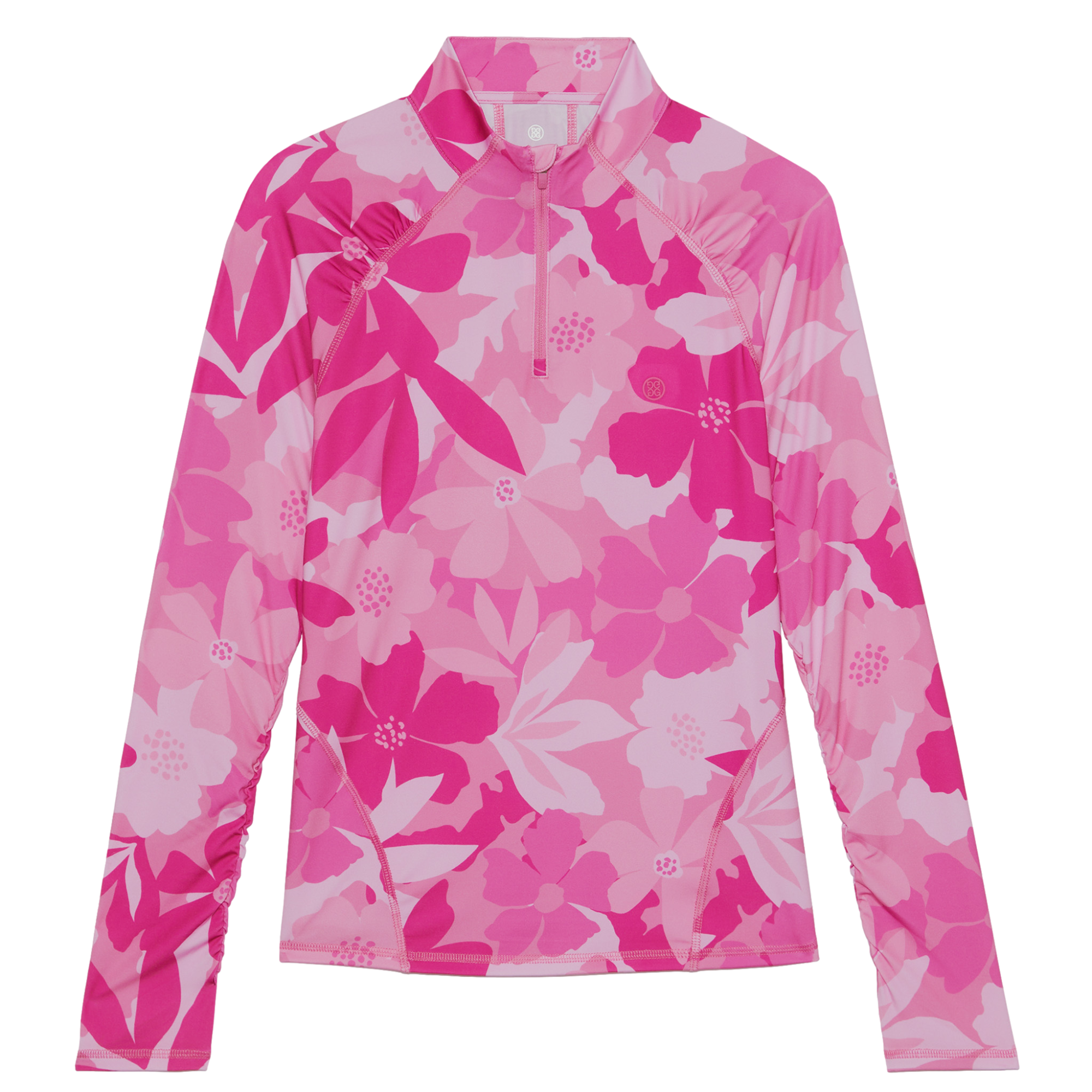 Floral Camo Quarter Zip Pull Over
