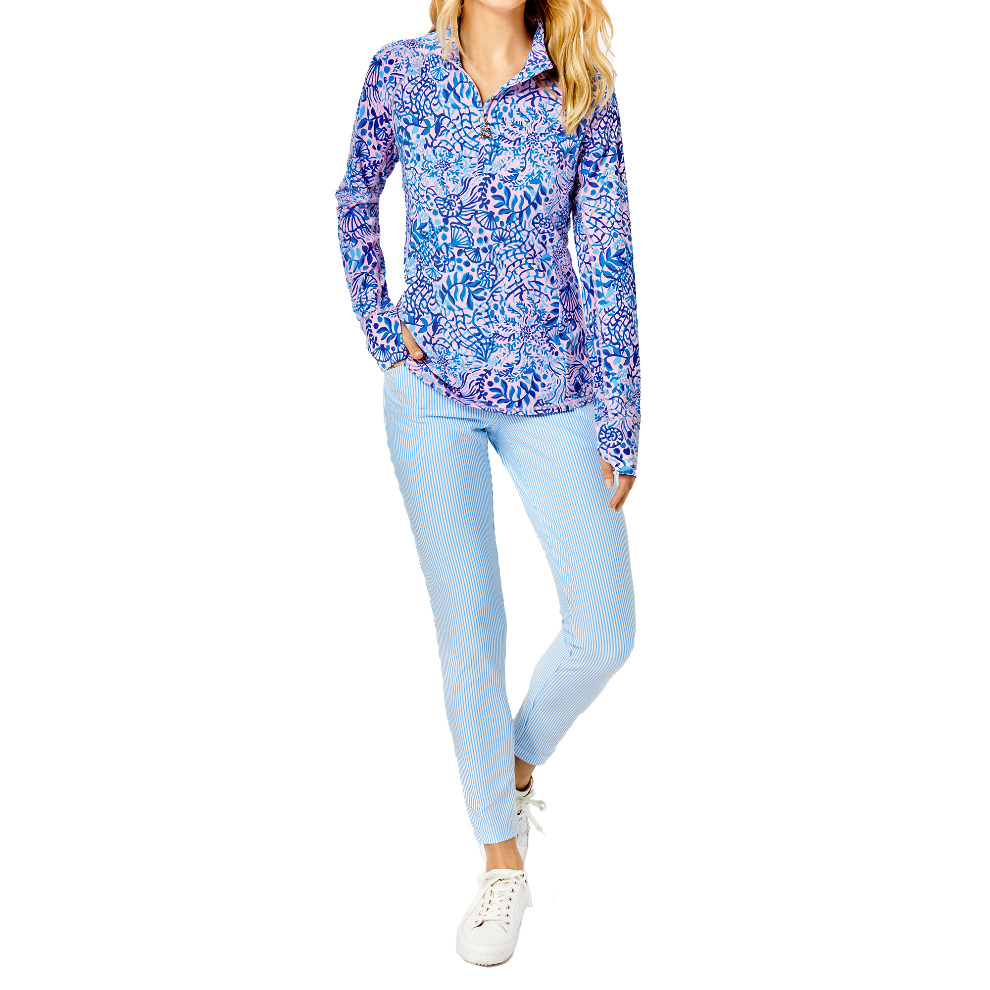 NWT Lilly Pulitzer Luxletic Marion Half newest Zip