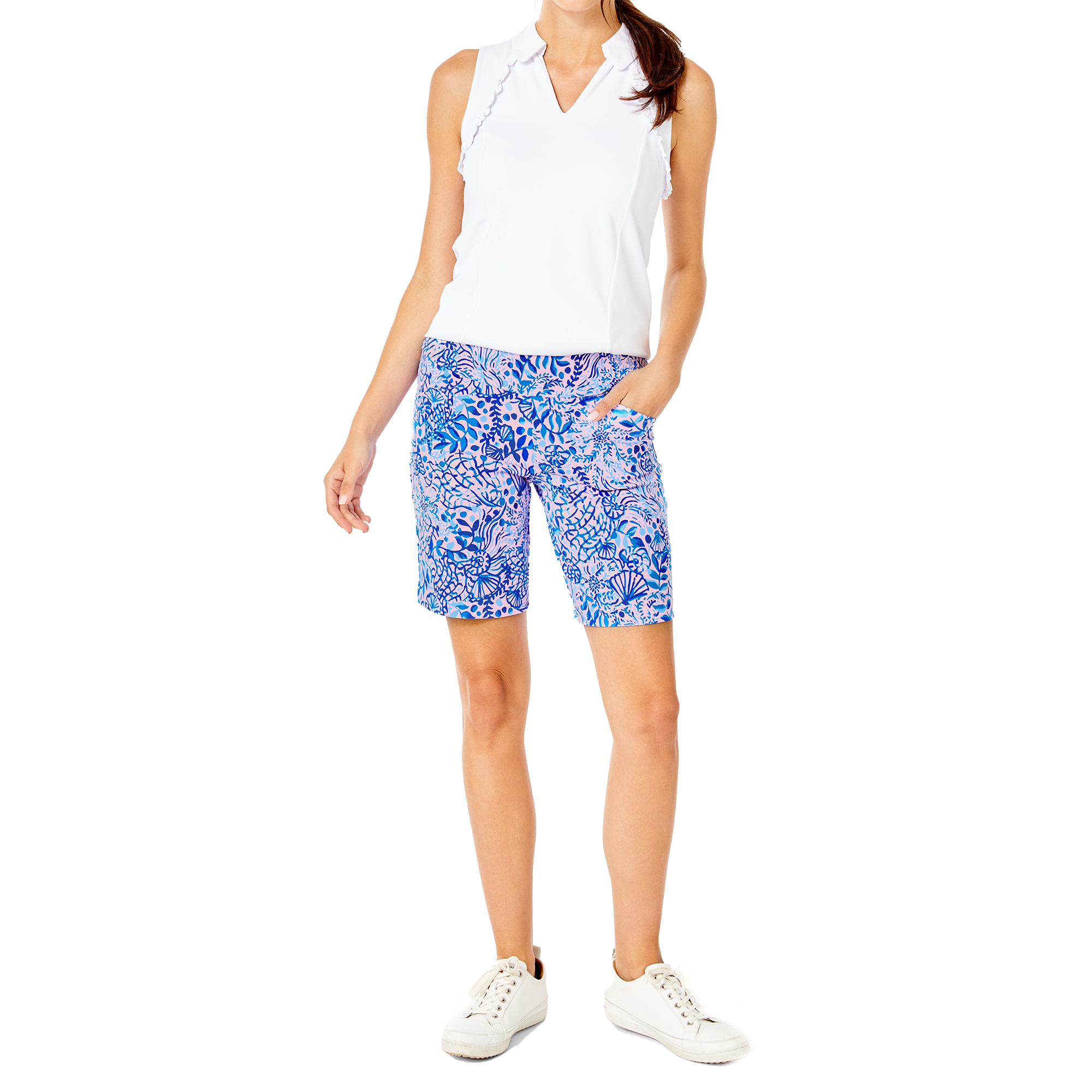 Reid High Tide Pull On Women's 9" Golf Shorts
