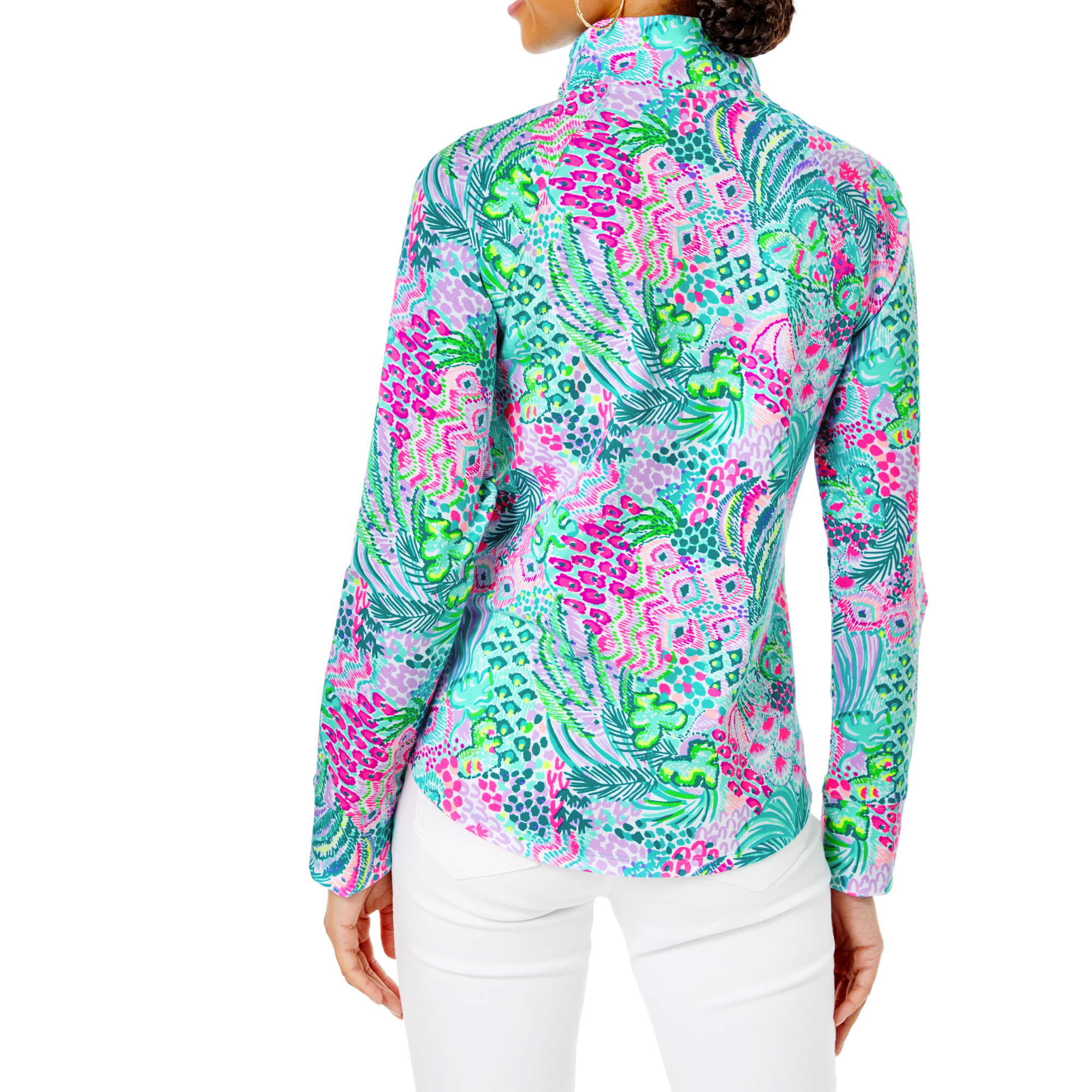 Banana Split Skipper Round Hem Quarter Zip Popover