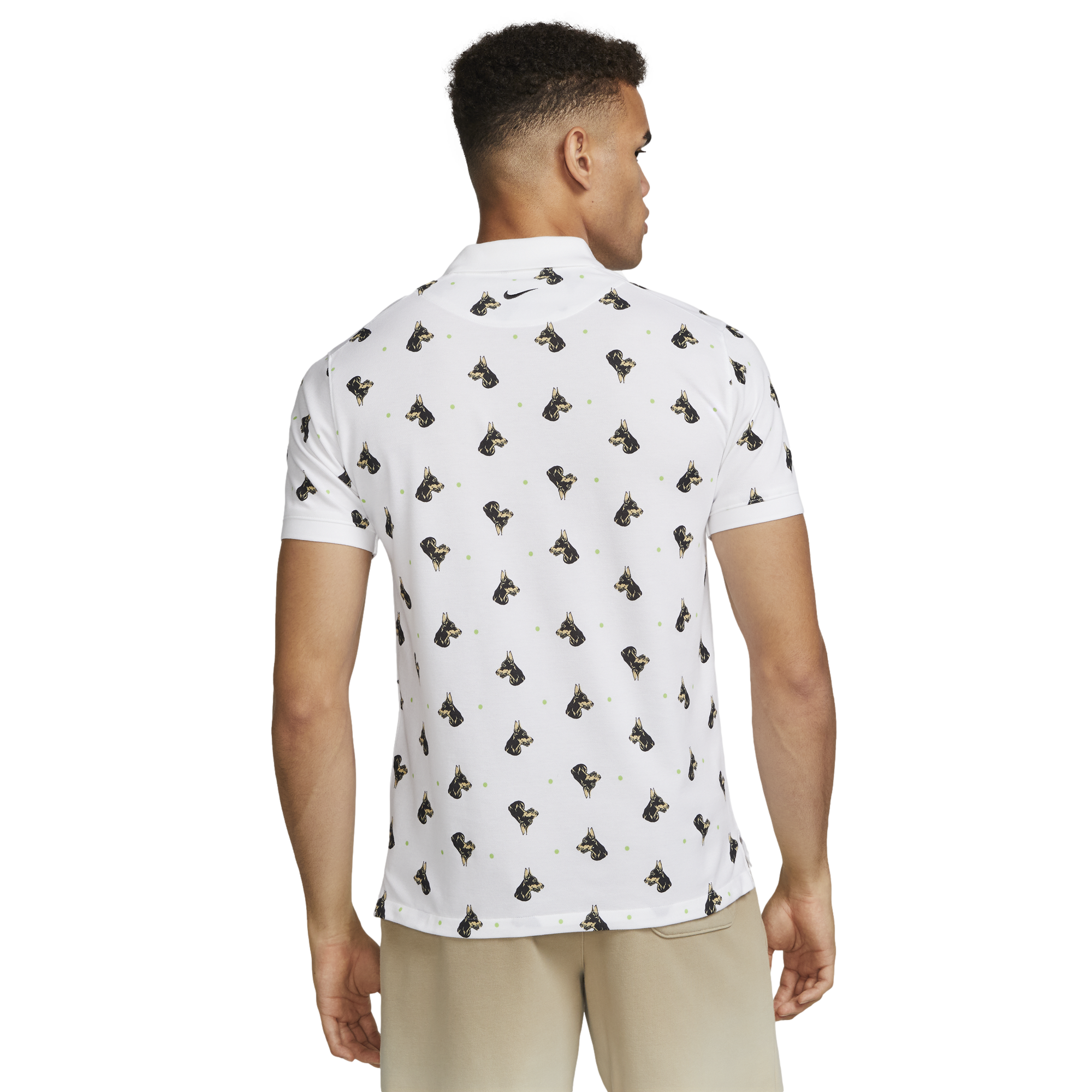 Slim-Fit Printed Men's Tennis Polo