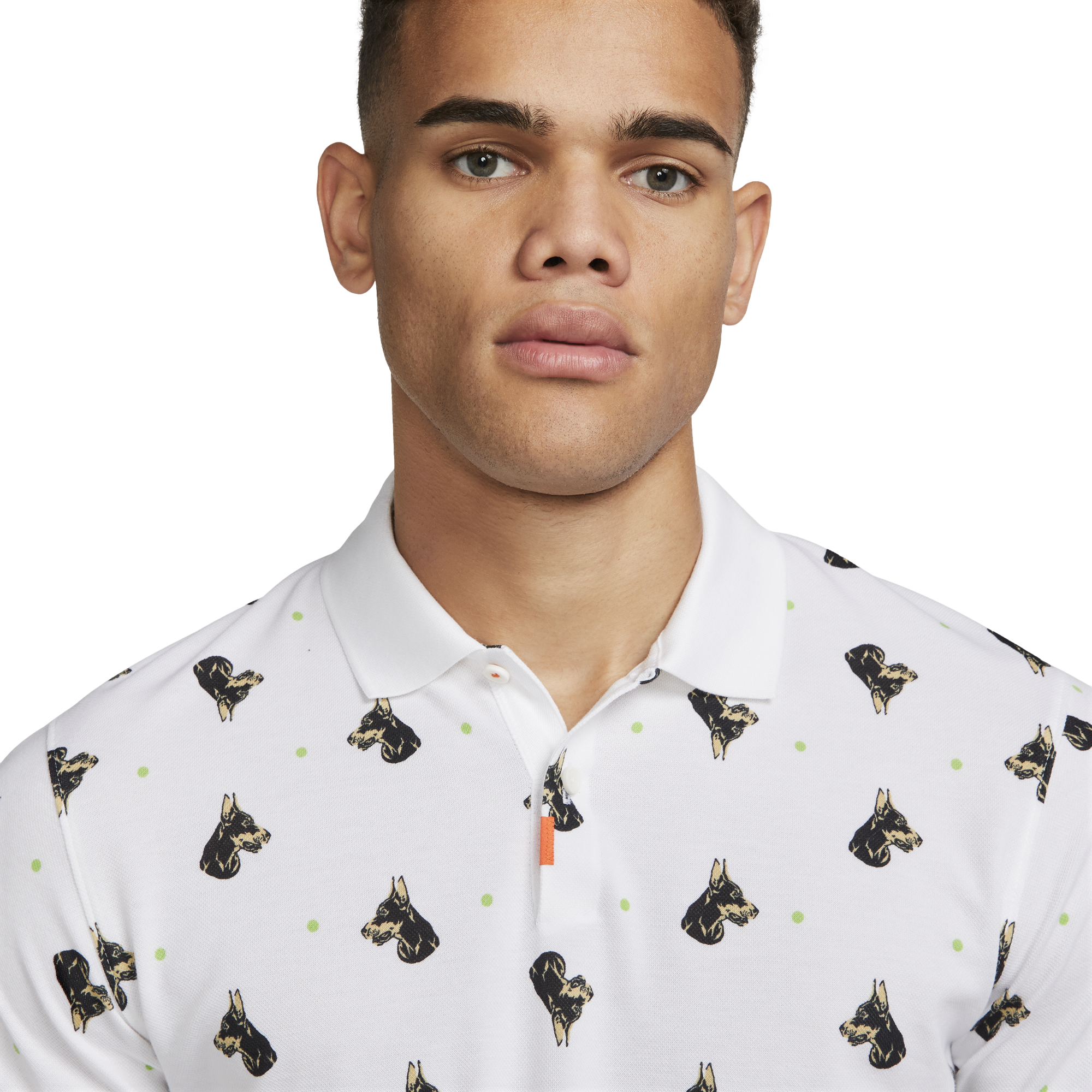 Slim-Fit Printed Men's Tennis Polo