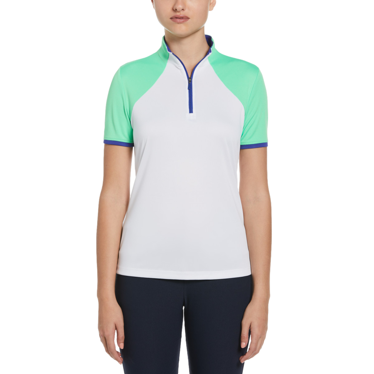 Colorblock Women's Short Sleeve Golf Shirt