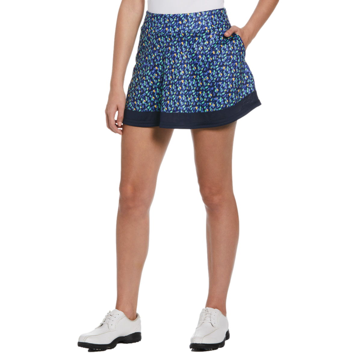 Dab Printed Women's 16" Golf Skort