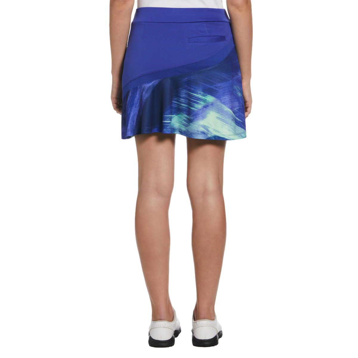 Brushed Abstract Print Flounce Women's 16" Golf Skort